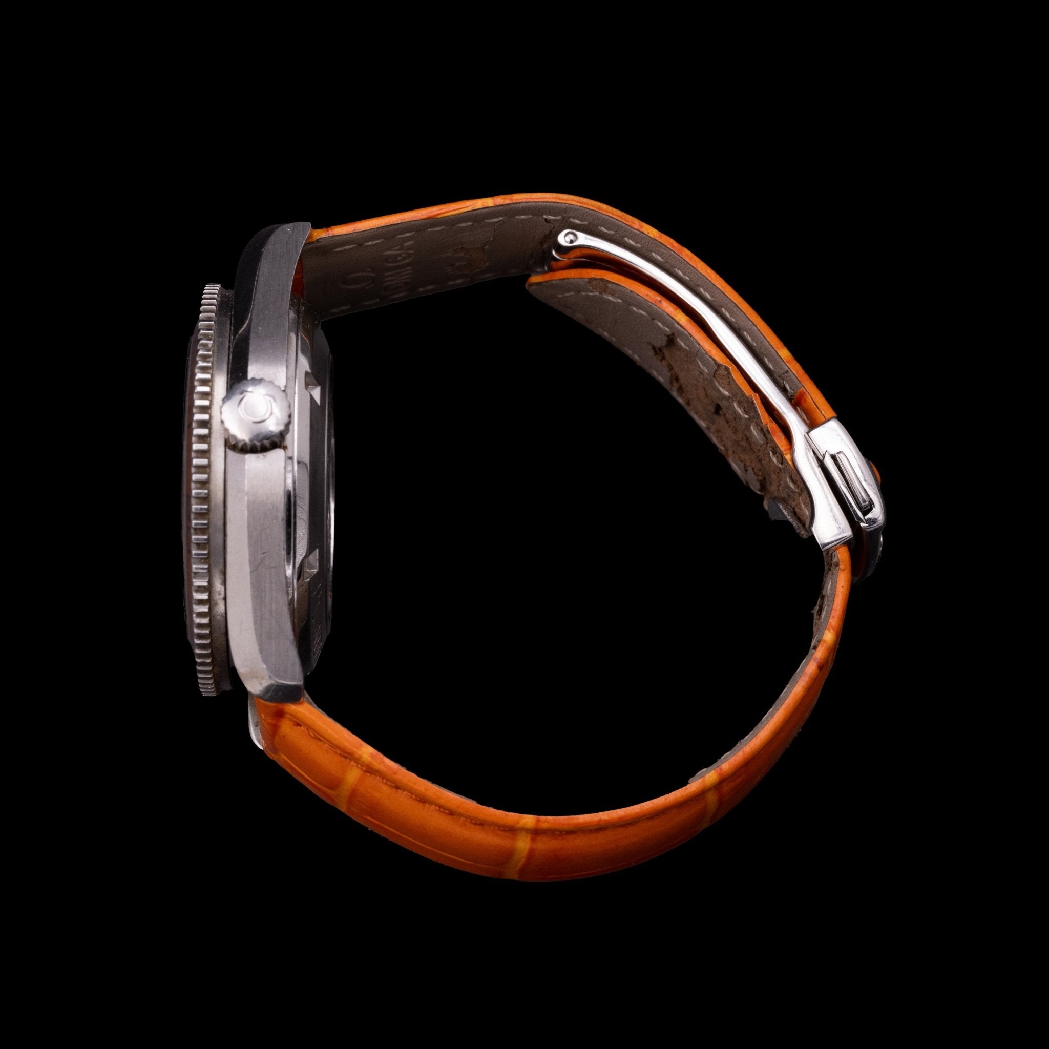 Omega Seamaster Planet Ocean Co - Axial 600 m — Acier, circa 2005, lunette orange - montre vintage - Contre - Temps Paris