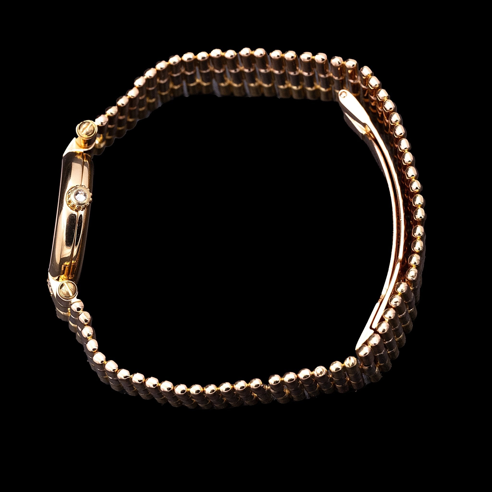 Cartier Vendôme Lady — Trois ors 18 carats, années 1990 - montre vintage - Contre - Temps Paris