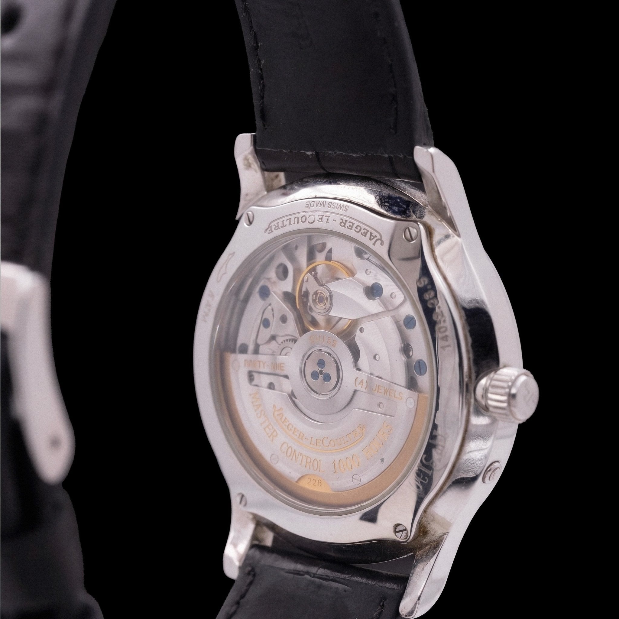 Jaeger - LeCoultre Master Control Réserve de Marche Ref. 140.8.38.S — Acier, années 1990 - montre vintage - Contre - Temps Paris