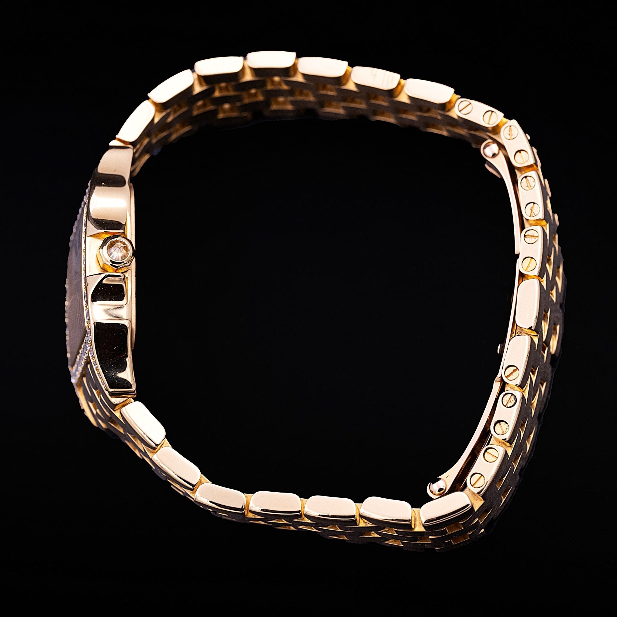 Cartier Santos Demoiselle or jaune et diamants Ref. WF9001Y7, ca.2015 - montre vintage - Contre-Temps Paris