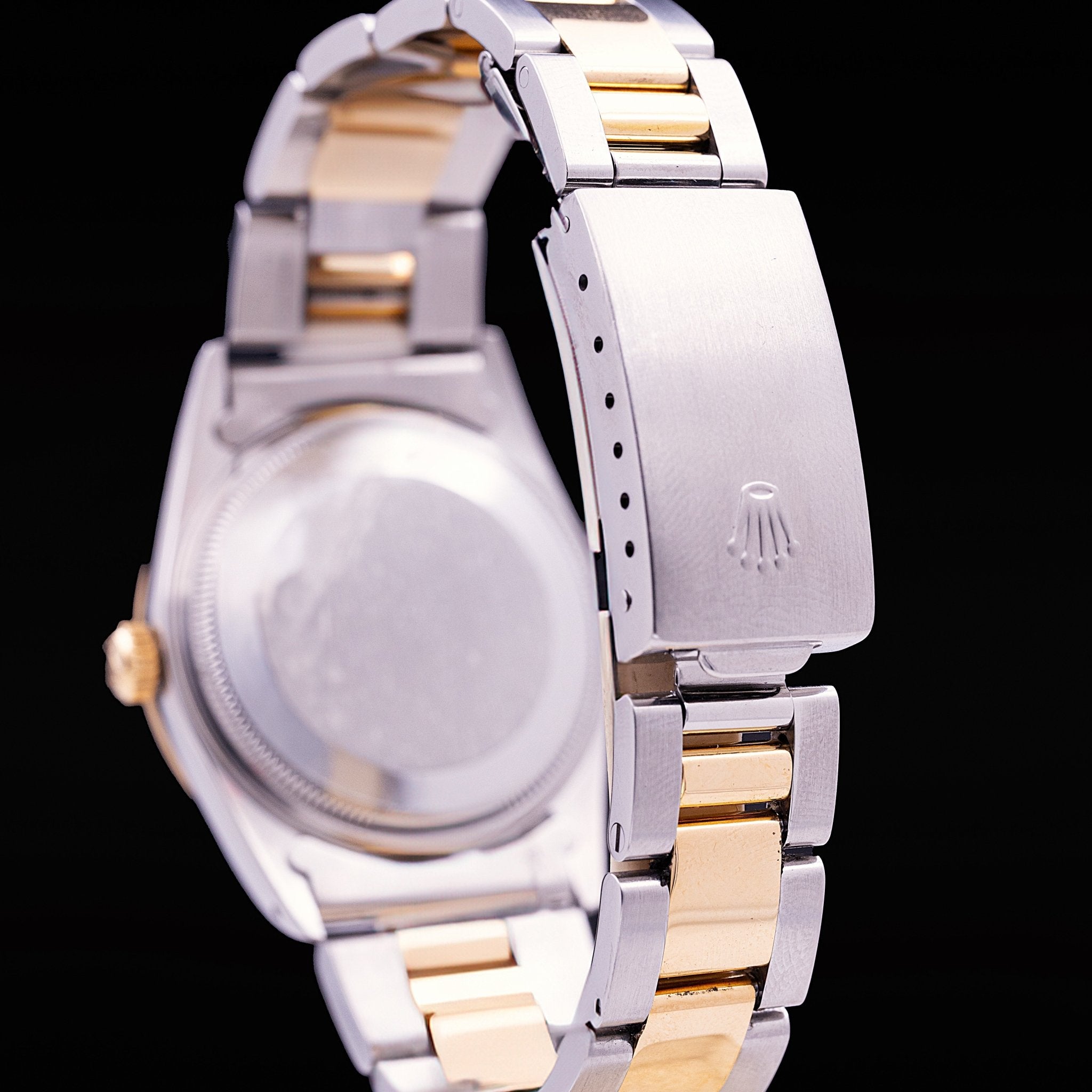 Rolex Oyster Perpetual bicolore Or et acier Ref. 14203, circa 1991 - montre vintage - Contre-Temps Paris