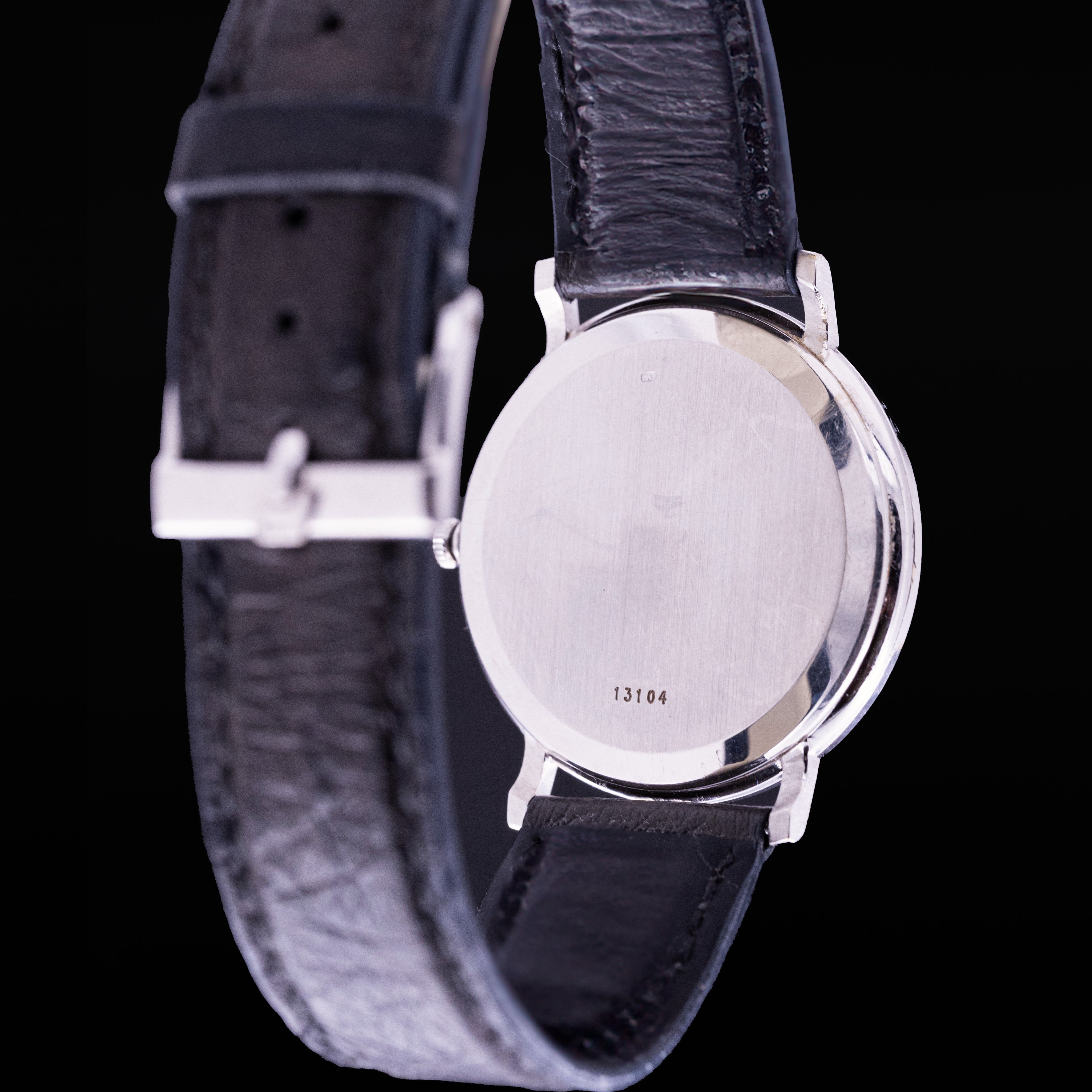 Piaget Automatic extra-plate Or blanc Ref. 13104, années 1970