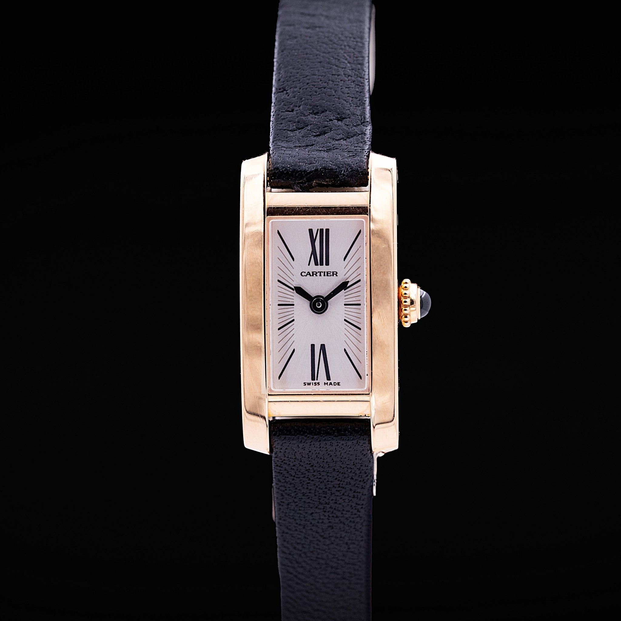 Cartier Tank Allongée Lanières Or Rose Ref. 2593, 2004 - montre vintage - Contre-Temps Paris