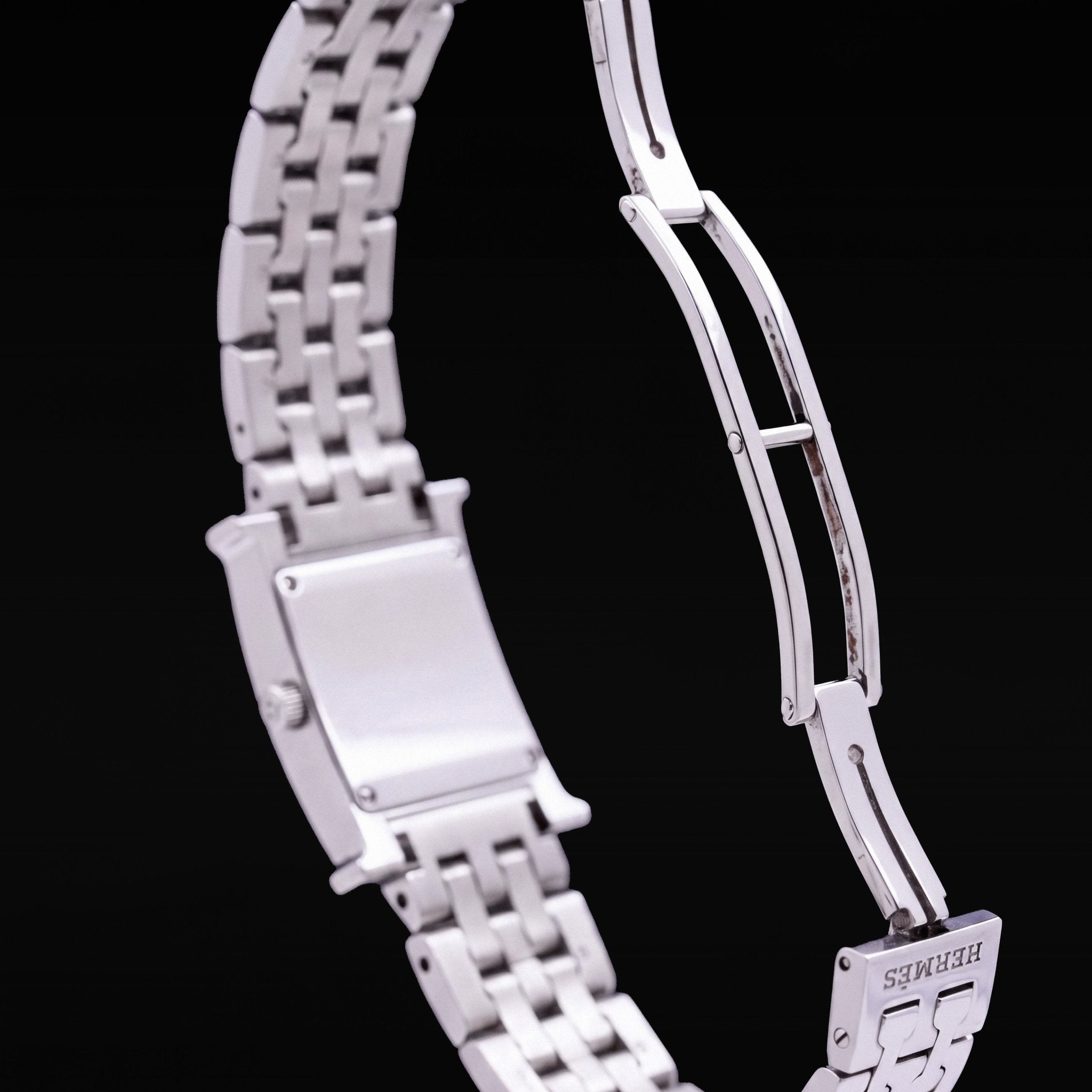 Hermès Heure H lady acier, années 2010 - montre vintage - Contre-Temps Paris