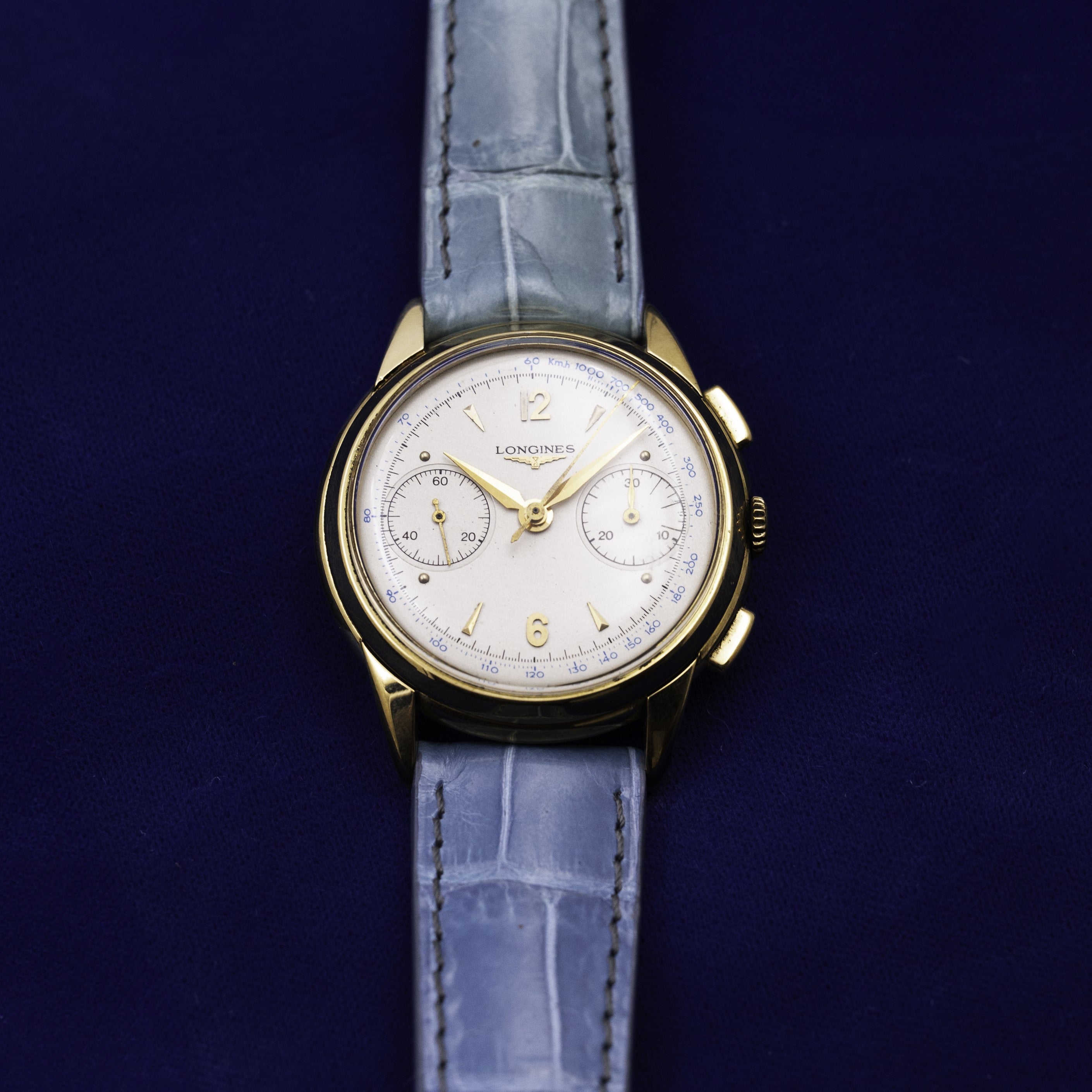 LONGINES CHRONOGRAPHE FLY-BACK OR JAUNE
