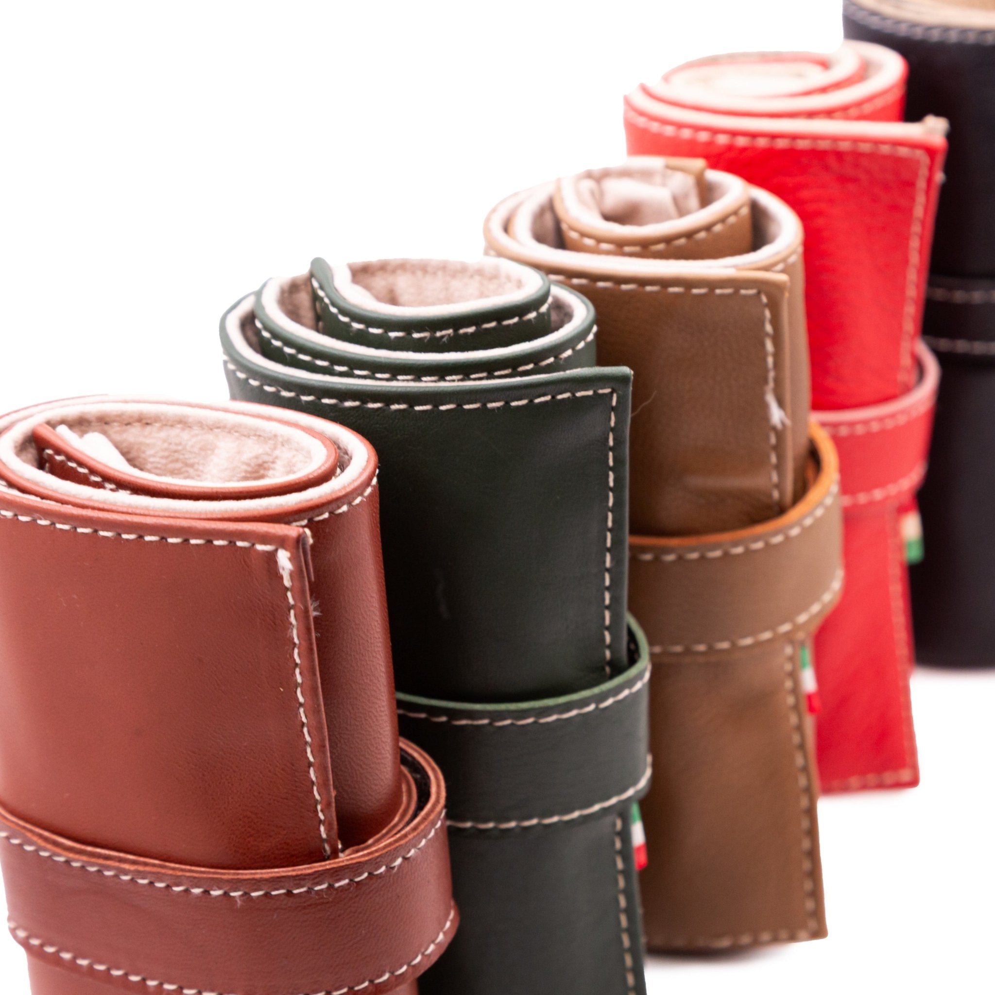 MARMOTTE DE VOYAGE 6 MONTRES VEAU COULEUR - montre vintage - Contre - Temps Paris