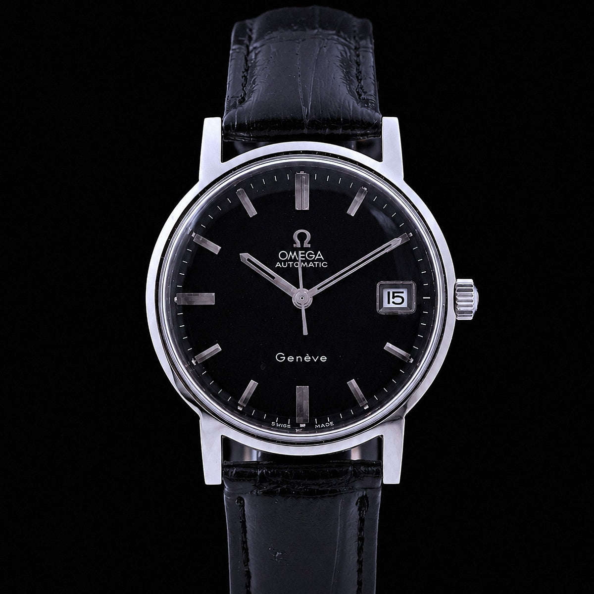 Omega Genève Classique Automatique Acier, années 60 - montre vintage - Contre-Temps Paris