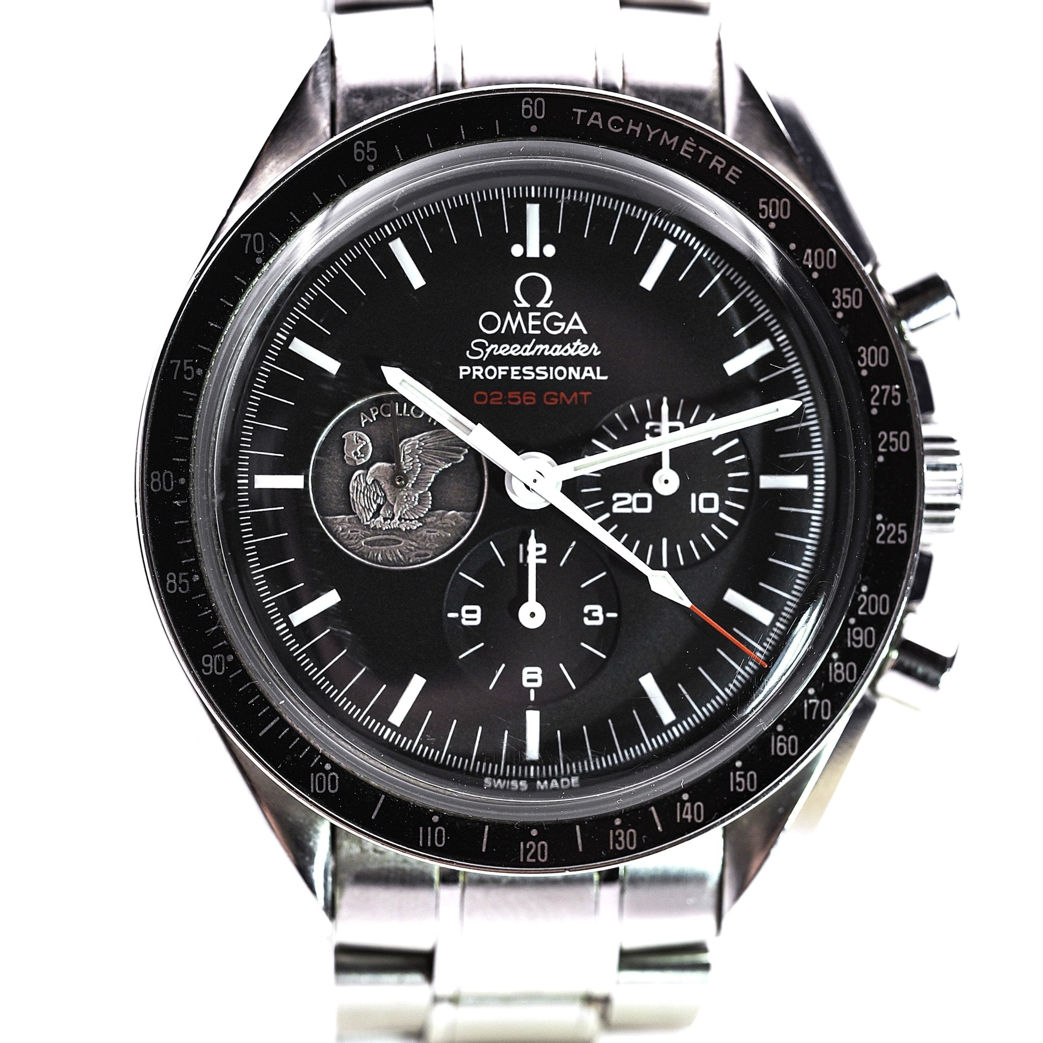 OMEGA SPEEDMASTER MOONWATCH 40EME ANNIVERSAIRE APOLLO XI - montre vintage - Contre - Temps Paris