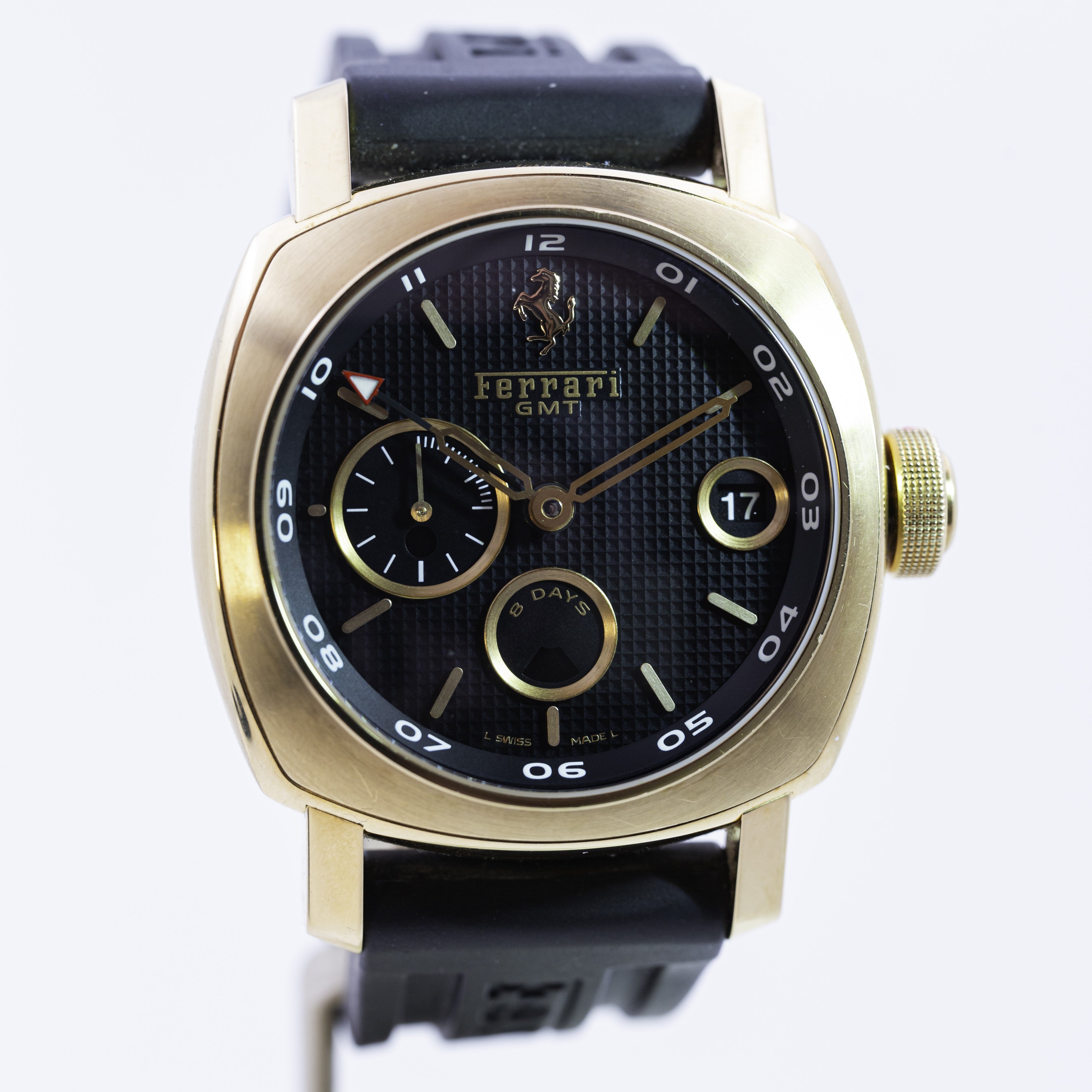 PANERAI FERRARI GRANTURISMO GMT 8 DAYS ROSE GOLD