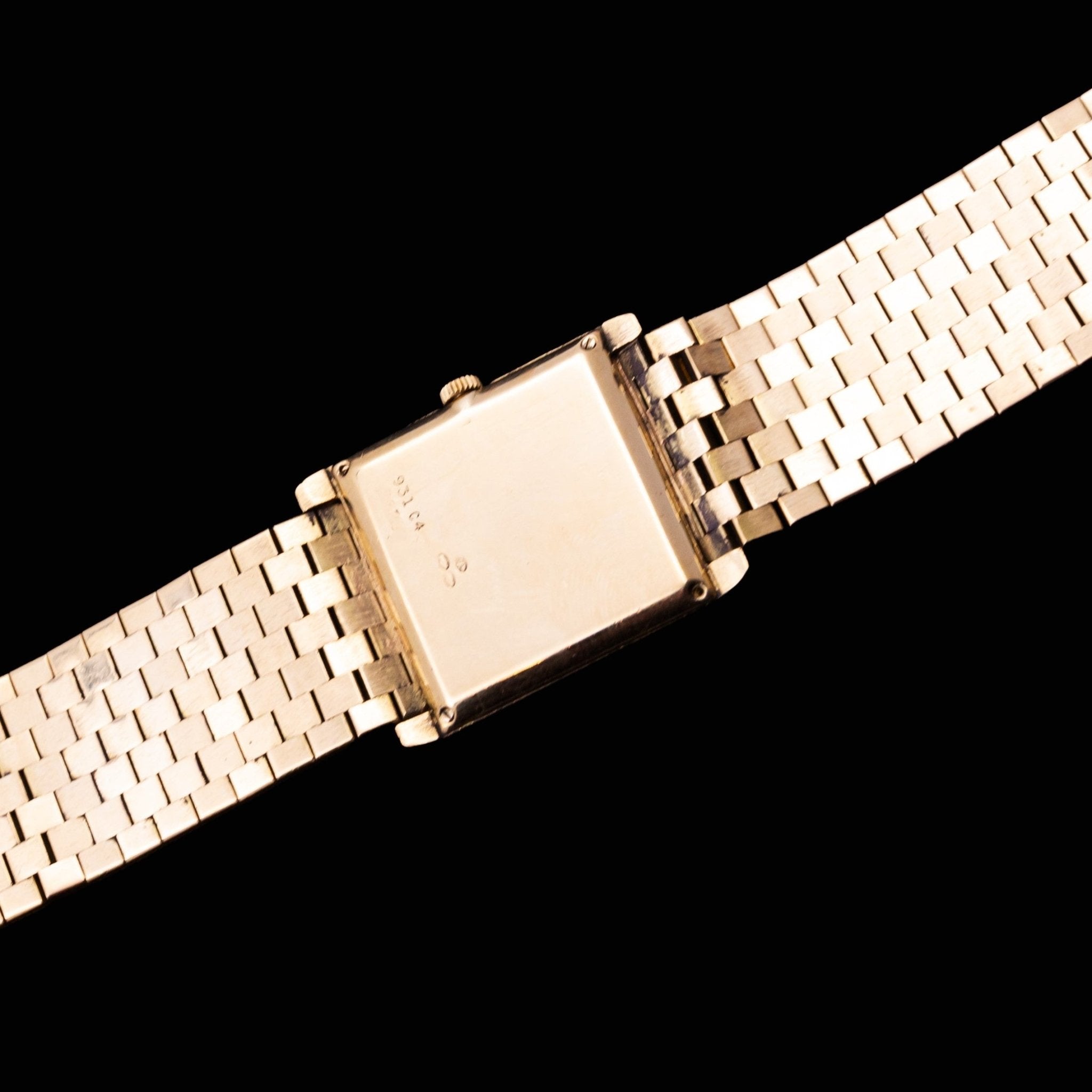 PIAGET TYPE TANK OR JAUNE "CLOUS DE PARIS" - montre vintage - Contre - Temps Paris