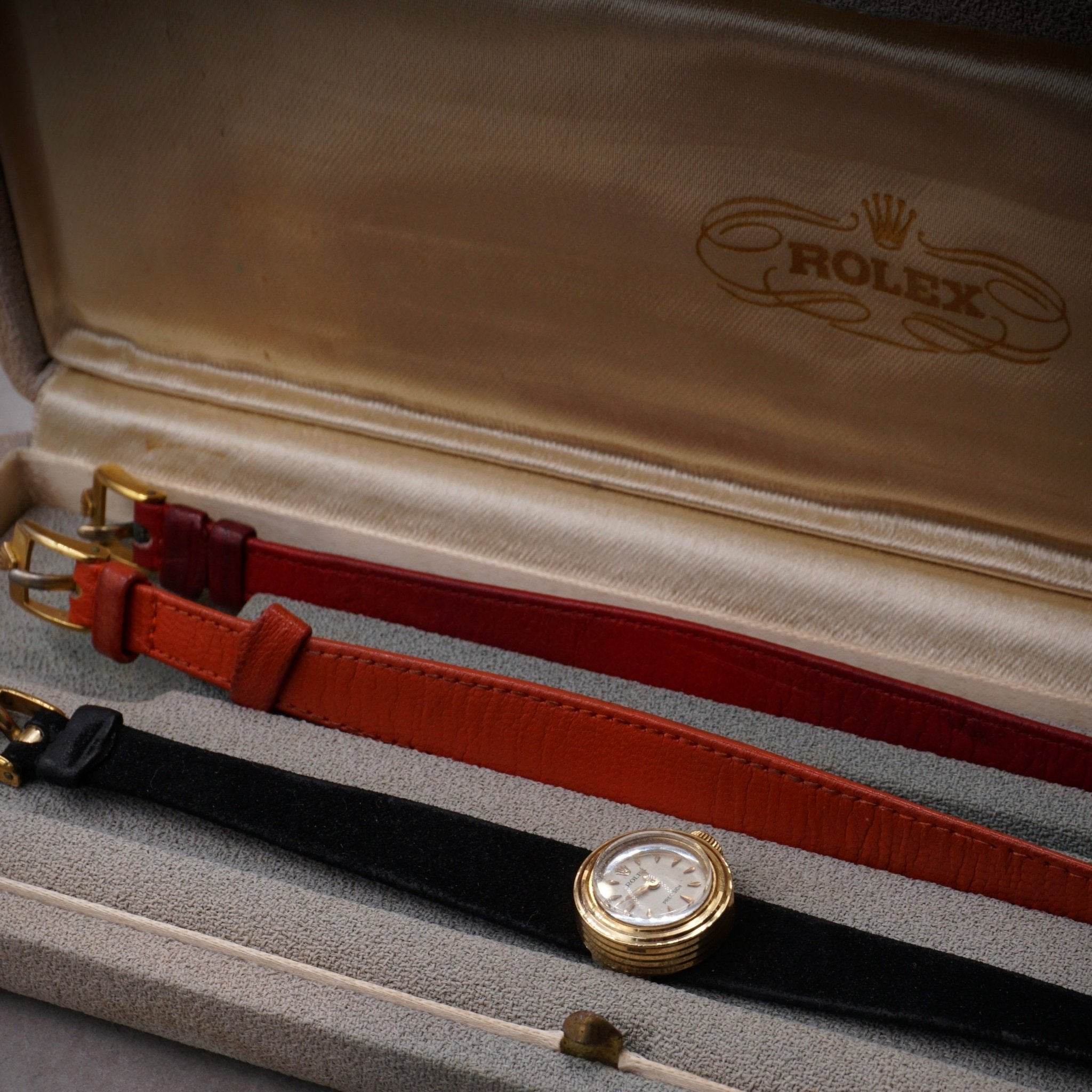 ROLEX PRECISION LADY "CAMELEON" OR JAUNE 18K - montre vintage - Contre - Temps Paris