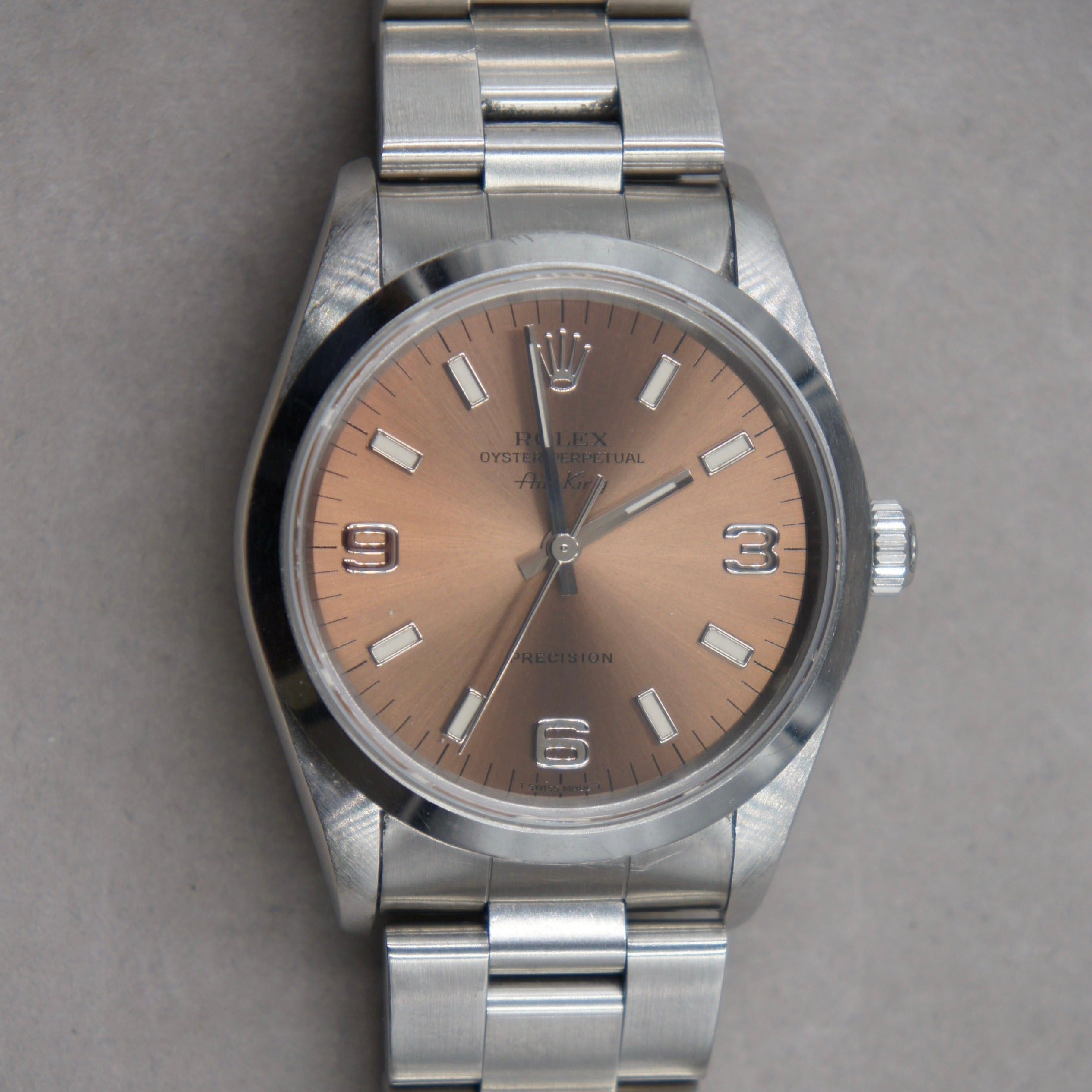 ROLEX AIR KING CADRAN SAUMON