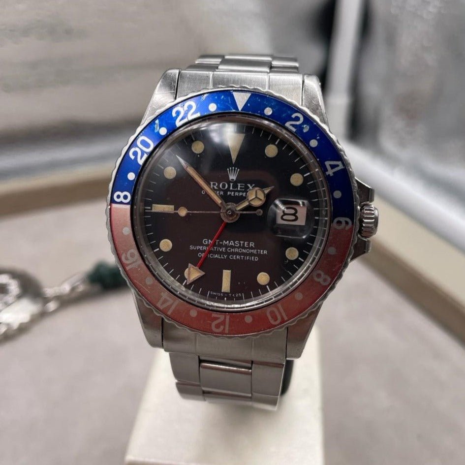 ROLEX GMT MASTER REF 1675 - montre vintage - Contre - Temps Paris