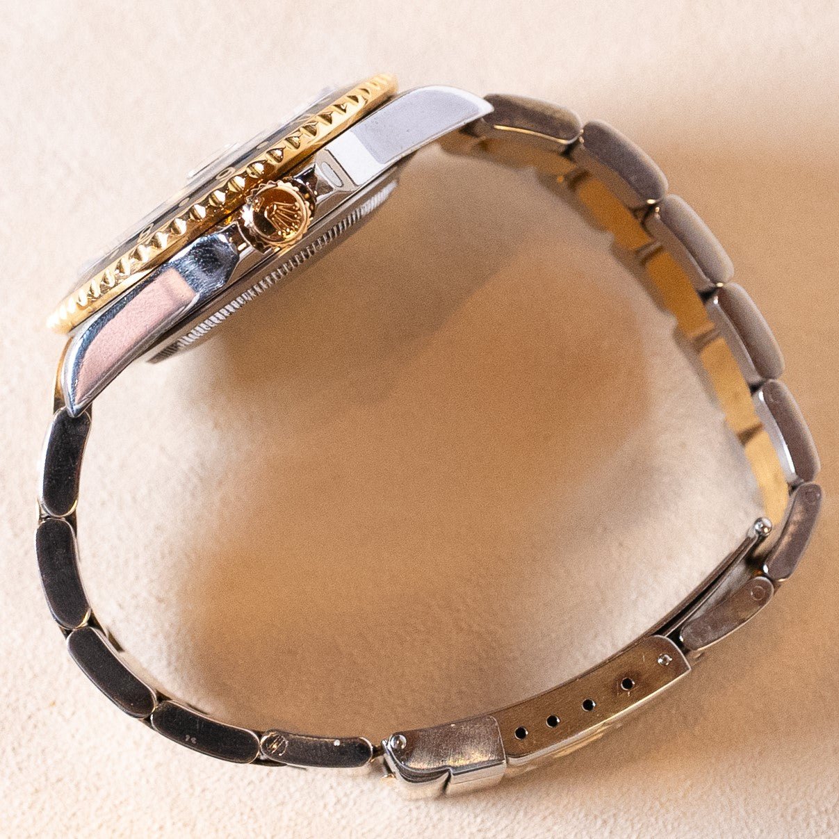 ROLEX GMT MASTER II OR ET ACIER - montre vintage - Contre - Temps Paris