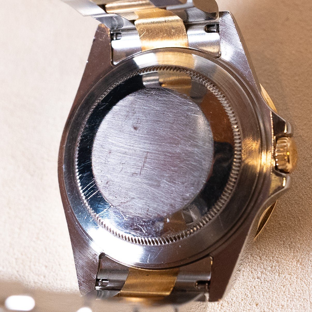 ROLEX GMT MASTER II OR ET ACIER - montre vintage - Contre - Temps Paris