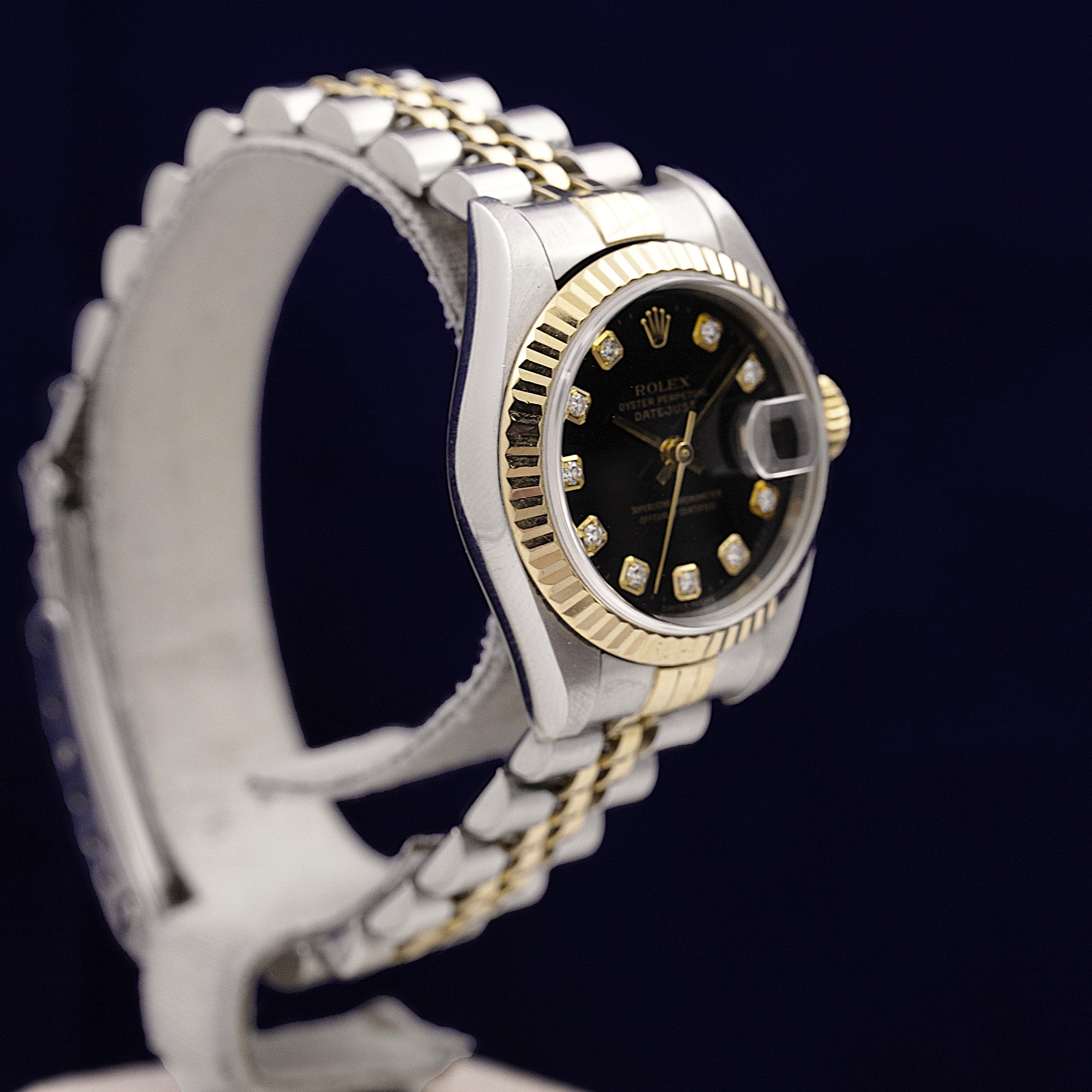 ROLEX DATEJUST LADY BI-COLORE INDEXES DIAMANTS