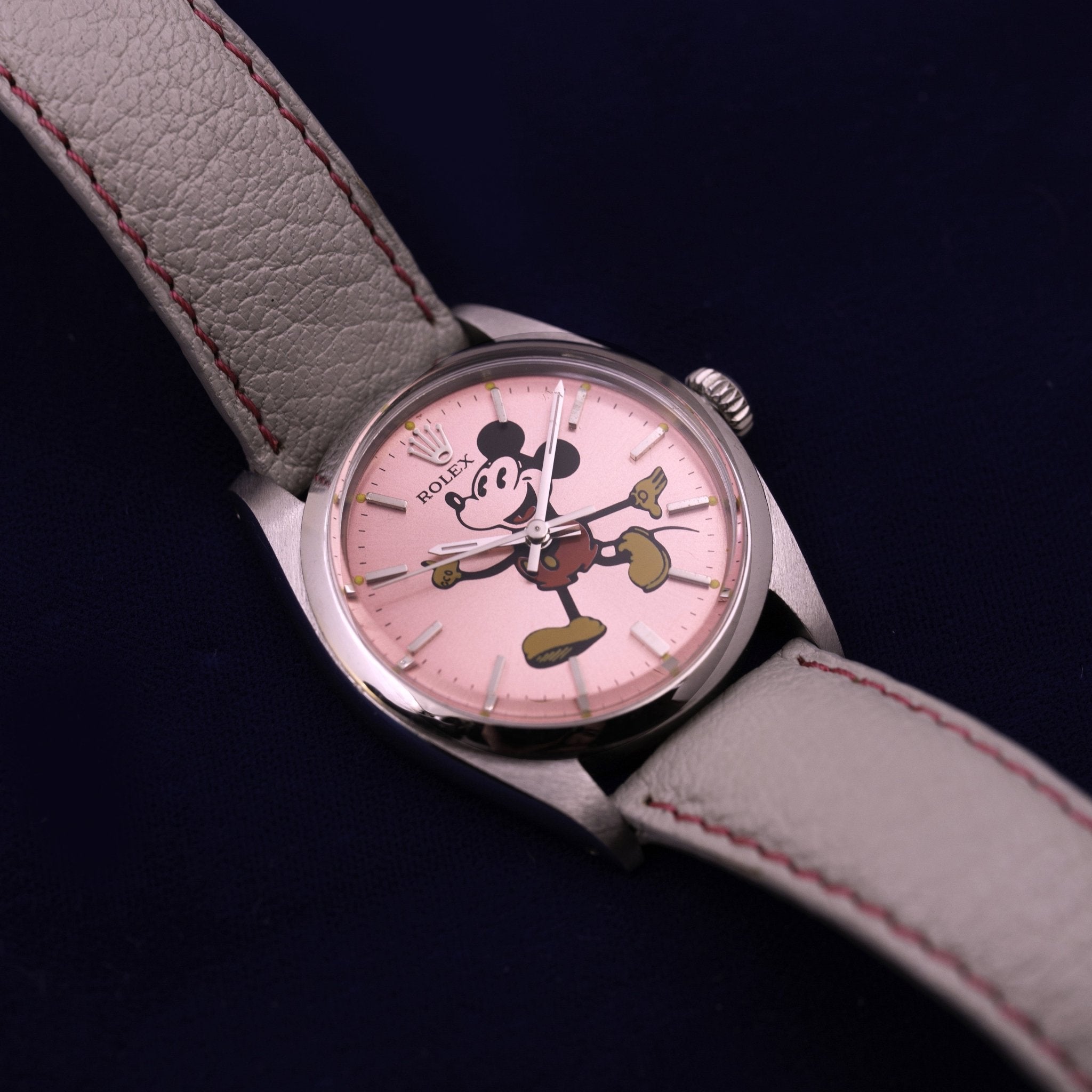 ROLEX PRECISION CADRAN CUSTOM MICKEY ROSE - montre vintage - Contre - Temps Paris