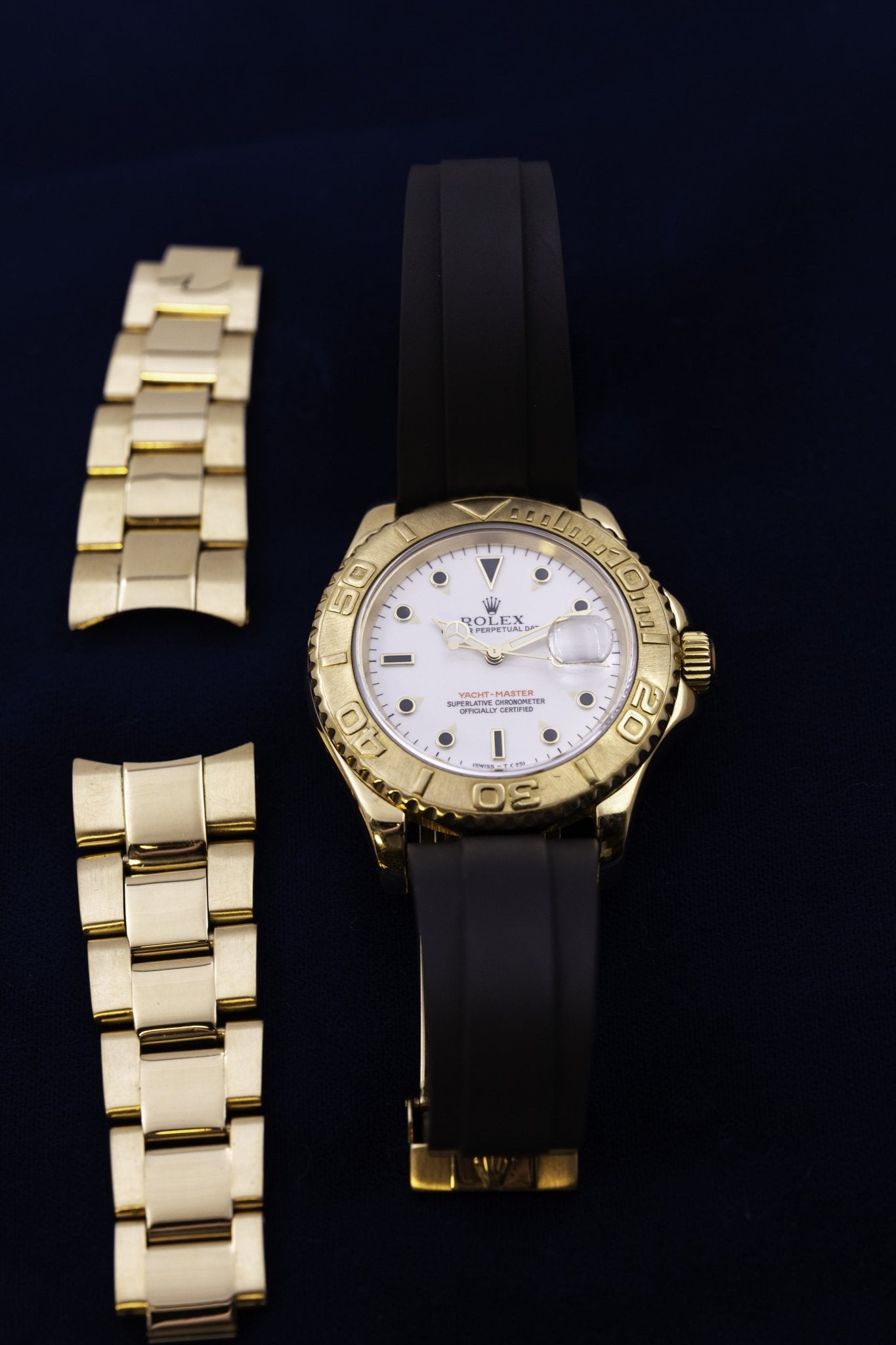ROLEX YACHT - MASTER 40 MM OR - montre vintage - Contre - Temps Paris