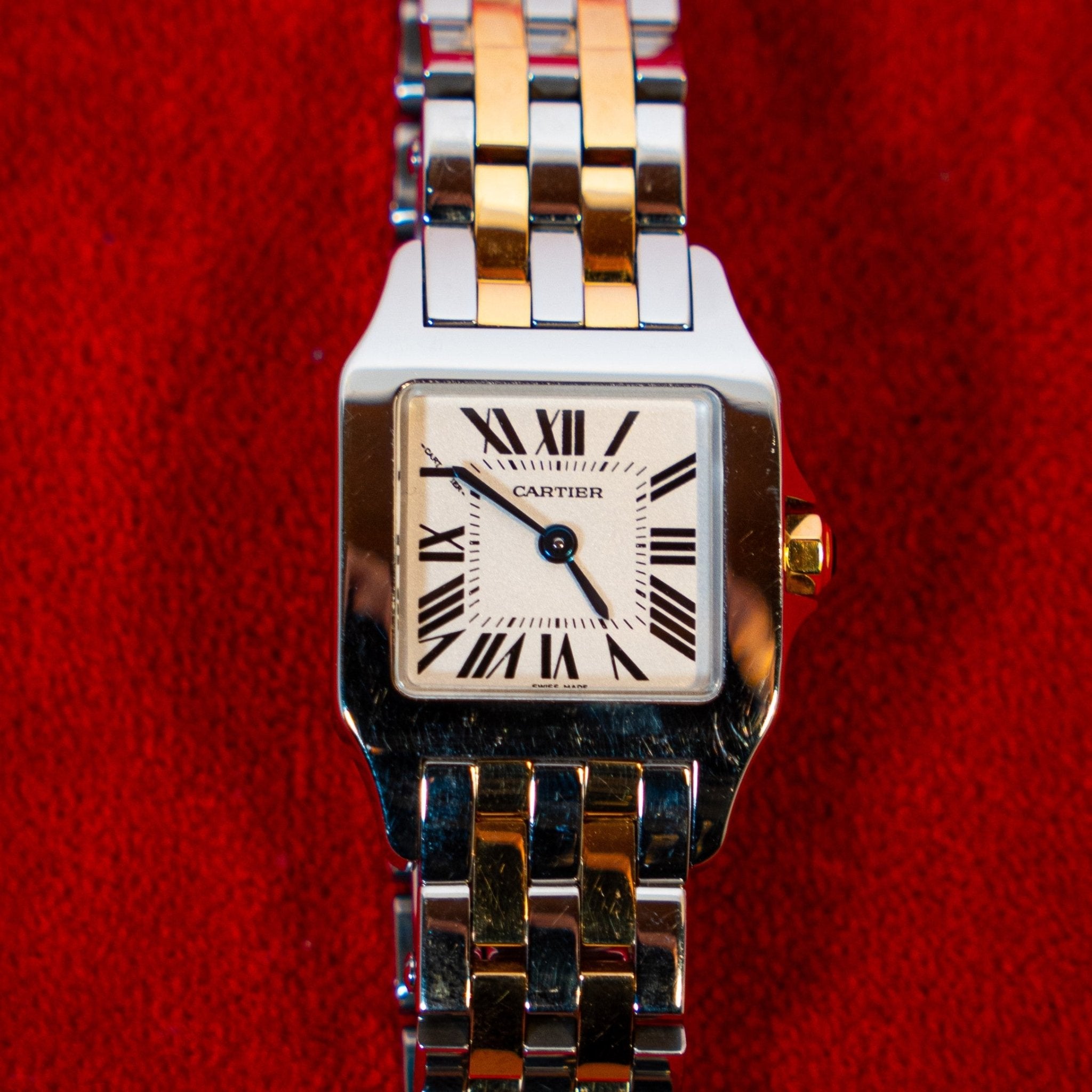 CARTIER SANTOS DEMOISELLE OR ET ACIER - montre vintage - Contre - Temps Paris