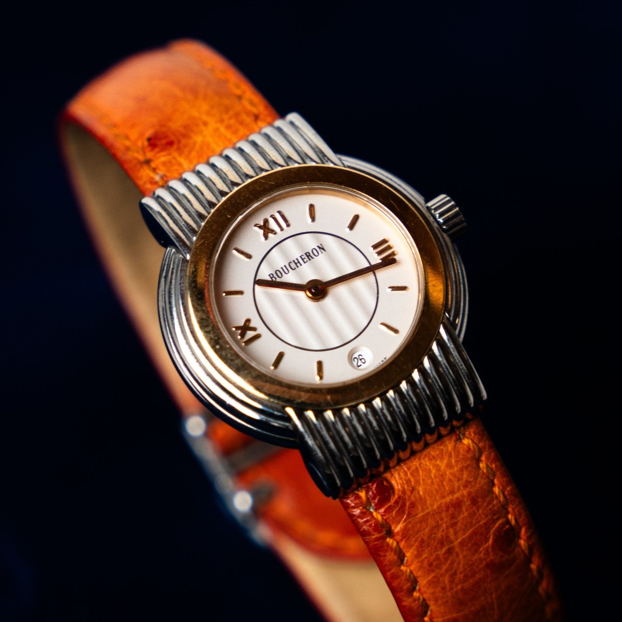 BOUCHERON SOLIS LADY ACIER BI - COLOR - montre vintage - Contre - Temps Paris