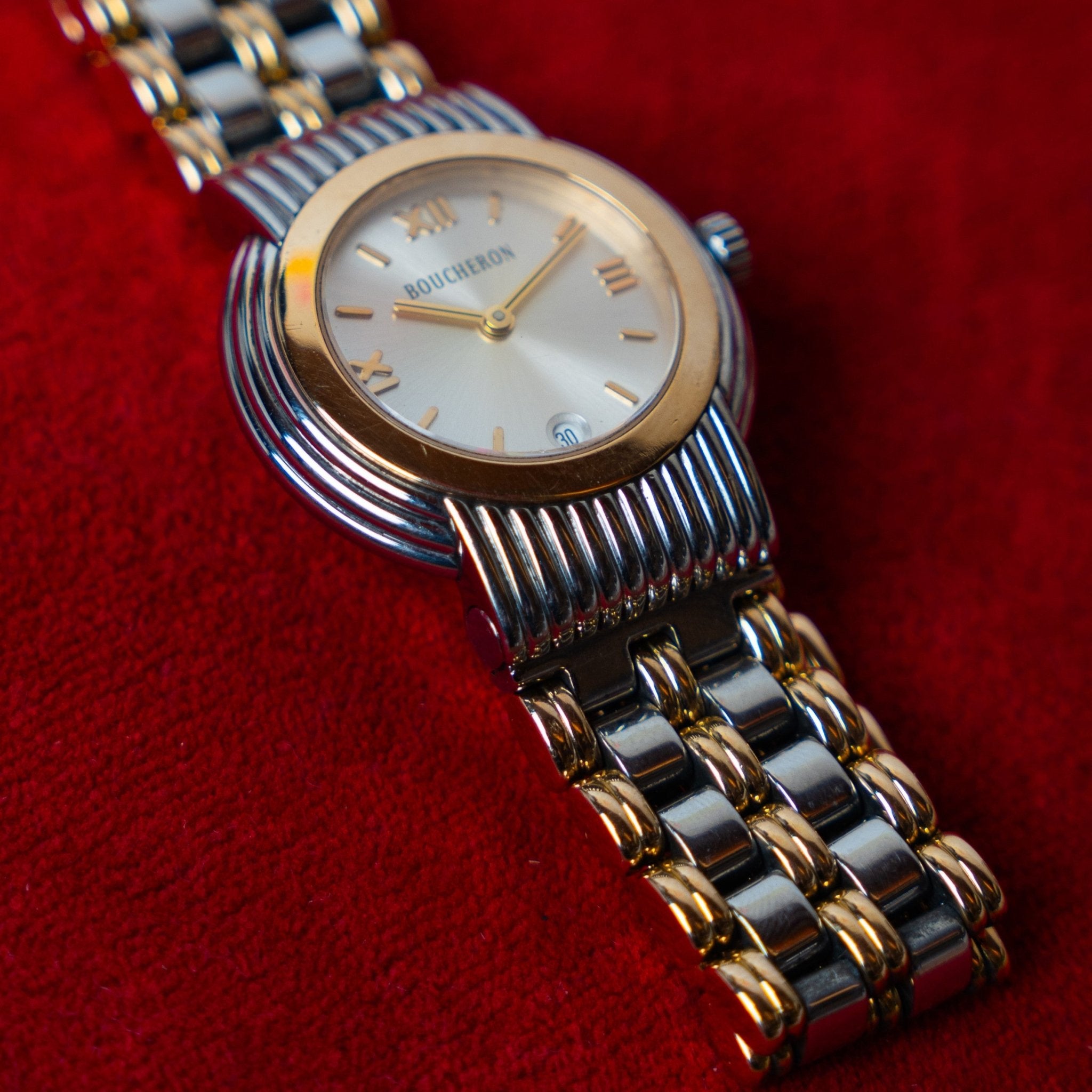 BOUCHERON SOLIS LADY ACIER BI - COLOR - montre vintage - Contre - Temps Paris