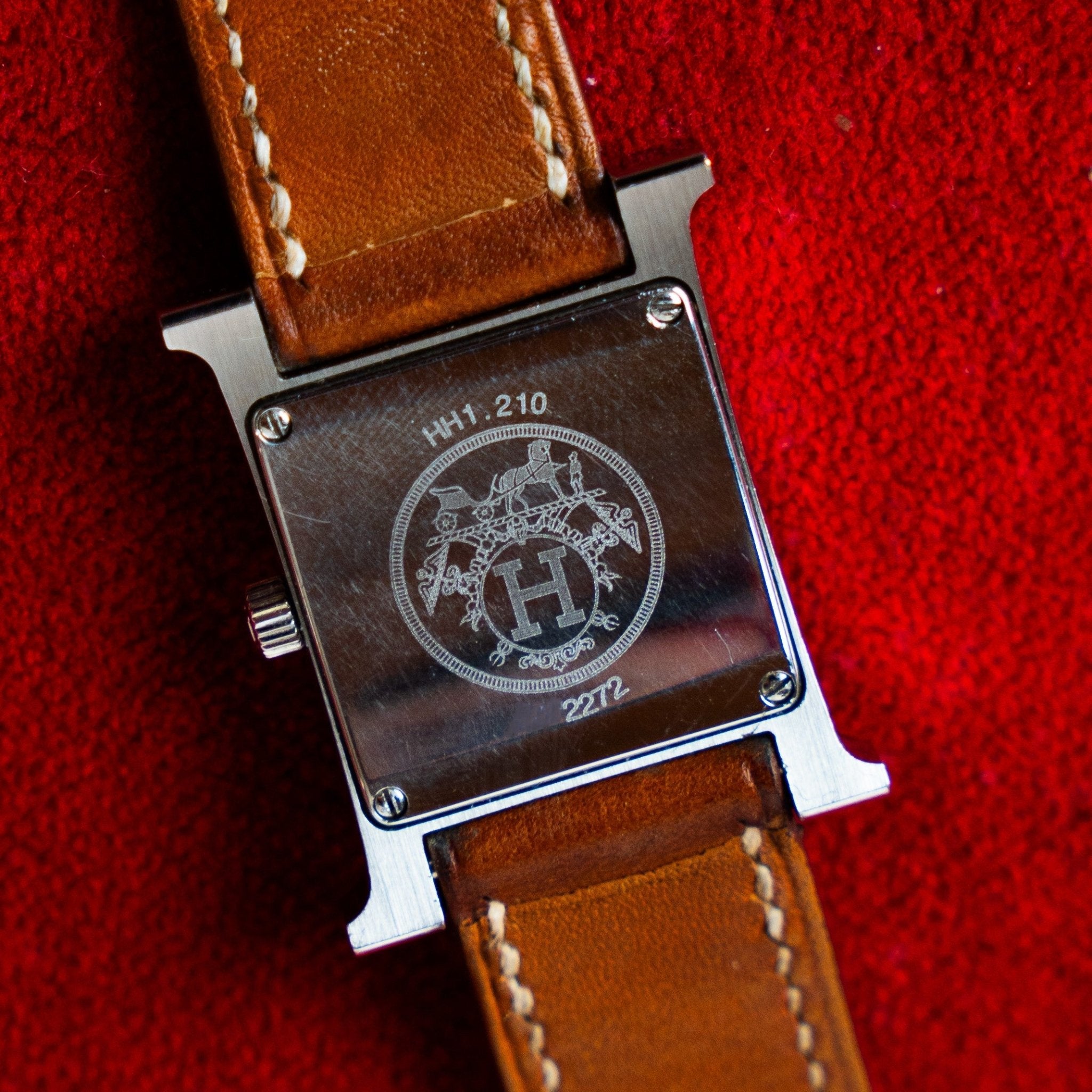 HERMES HEURE H ACIER - montre vintage - Contre - Temps Paris