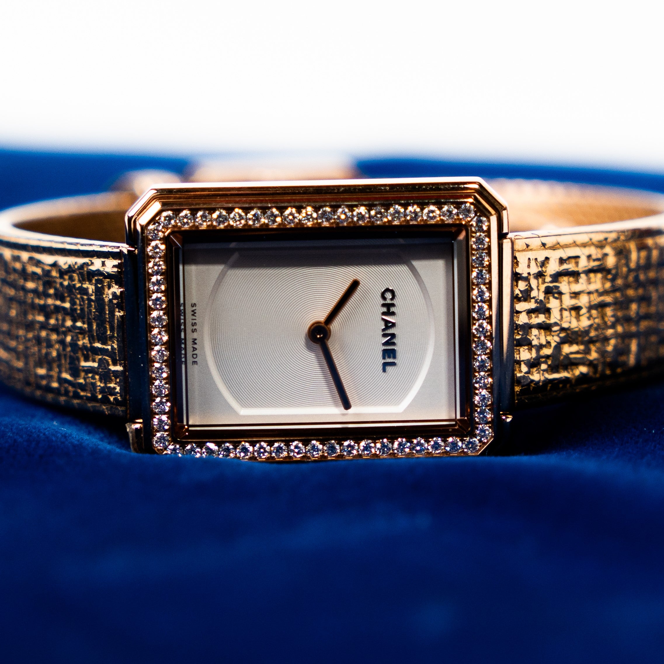 CHANEL “my BOY-FRIEND” TWEED GOLD BEIGE
