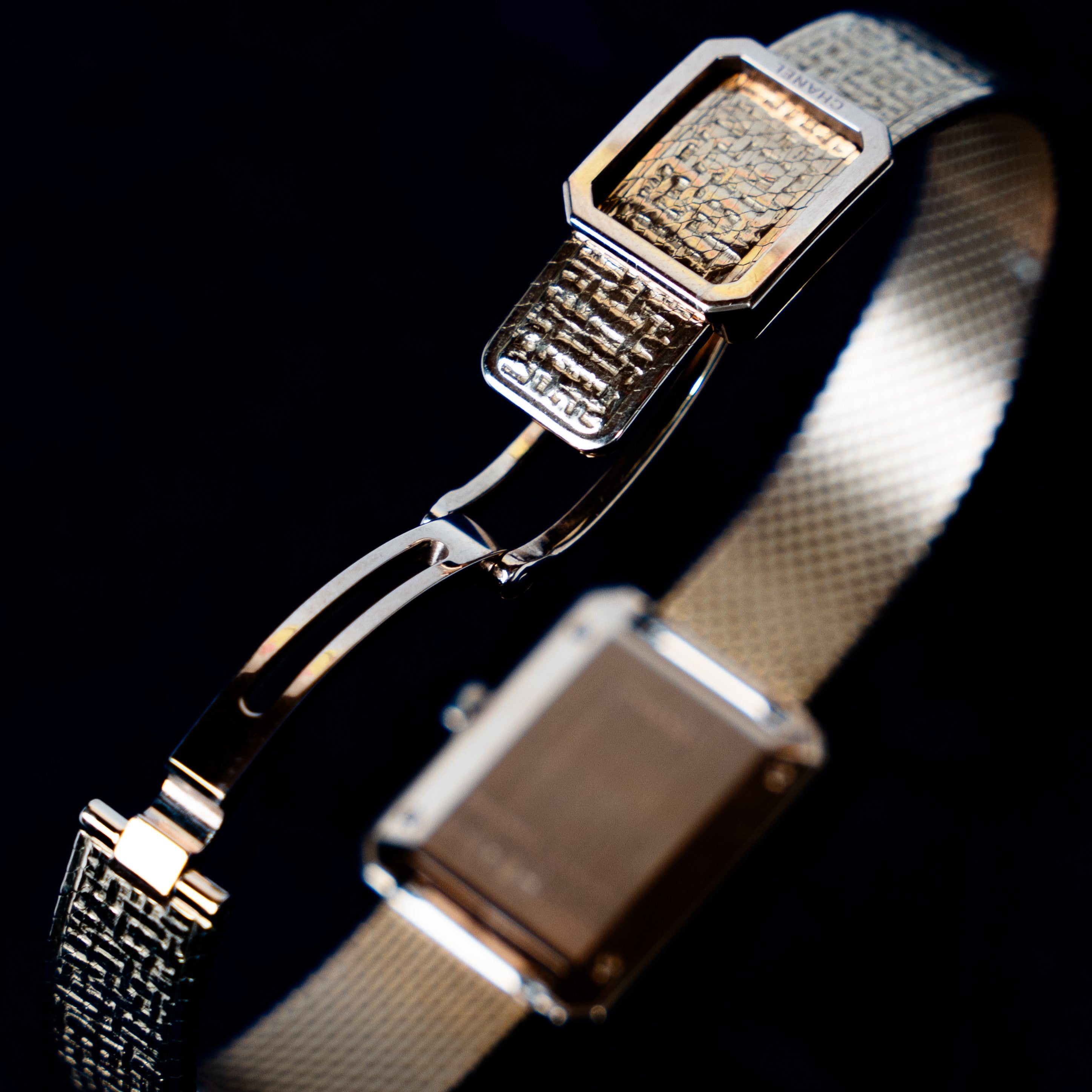 CHANEL “my BOY-FRIEND” TWEED GOLD BEIGE