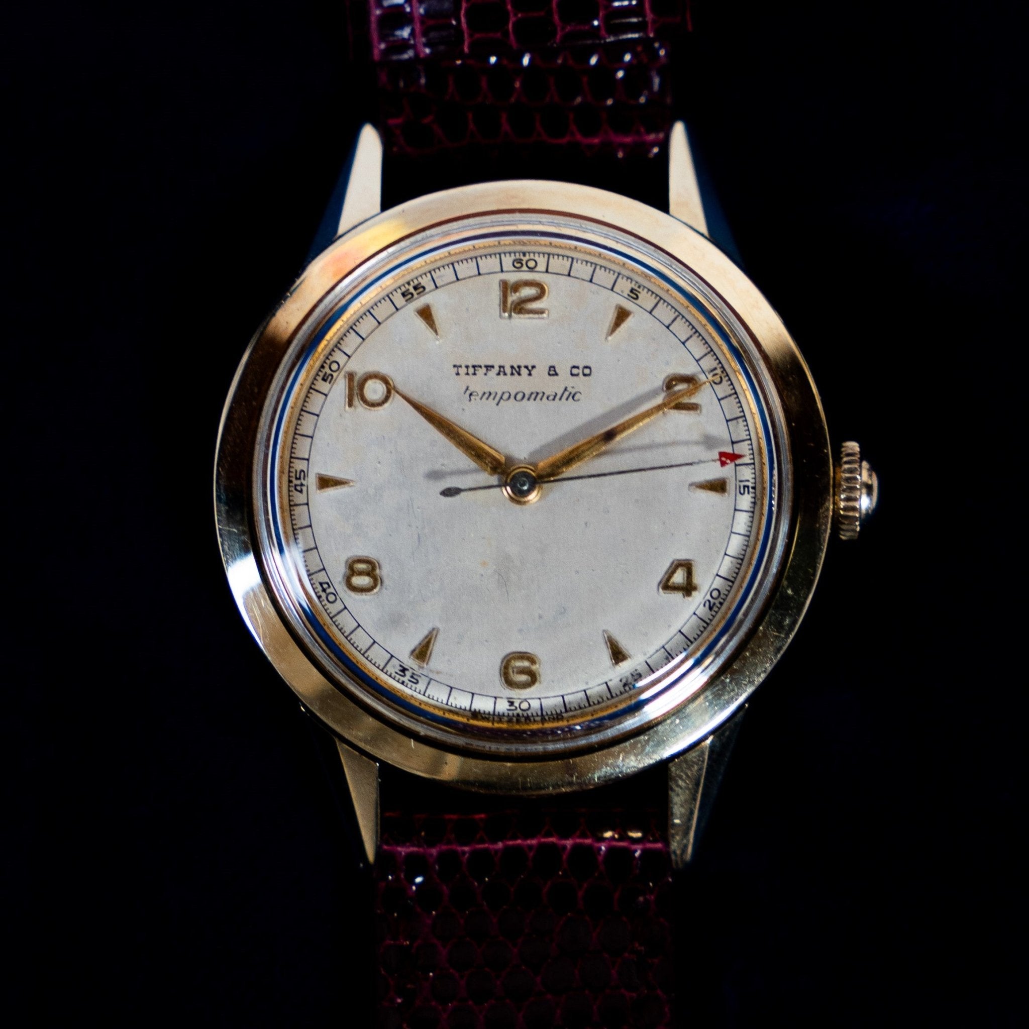 TIFFANY & CO TEMPOMATIC OR - montre vintage - Contre - Temps Paris