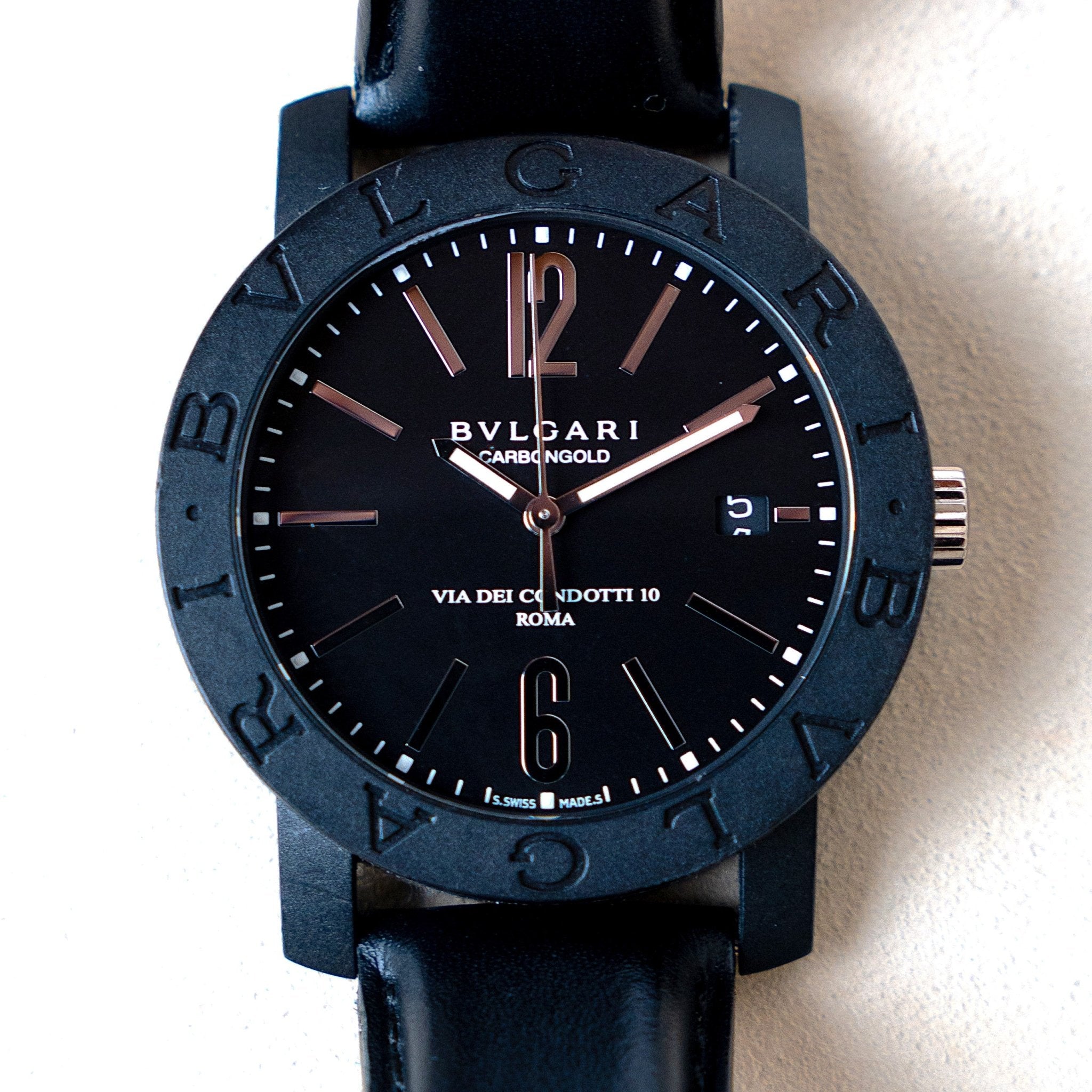 BULGARI CARBONGOLD ROMA - montre vintage - Contre - Temps Paris