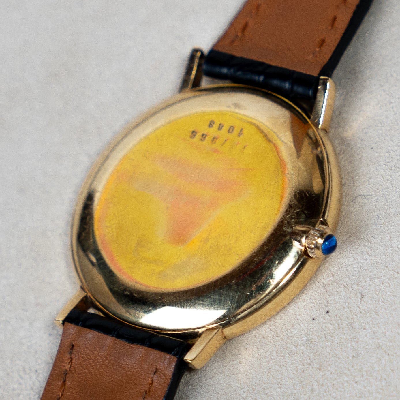 TIFFANY & CO CLASSIQUE EXTRA PLATE OR - montre vintage - Contre - Temps Paris