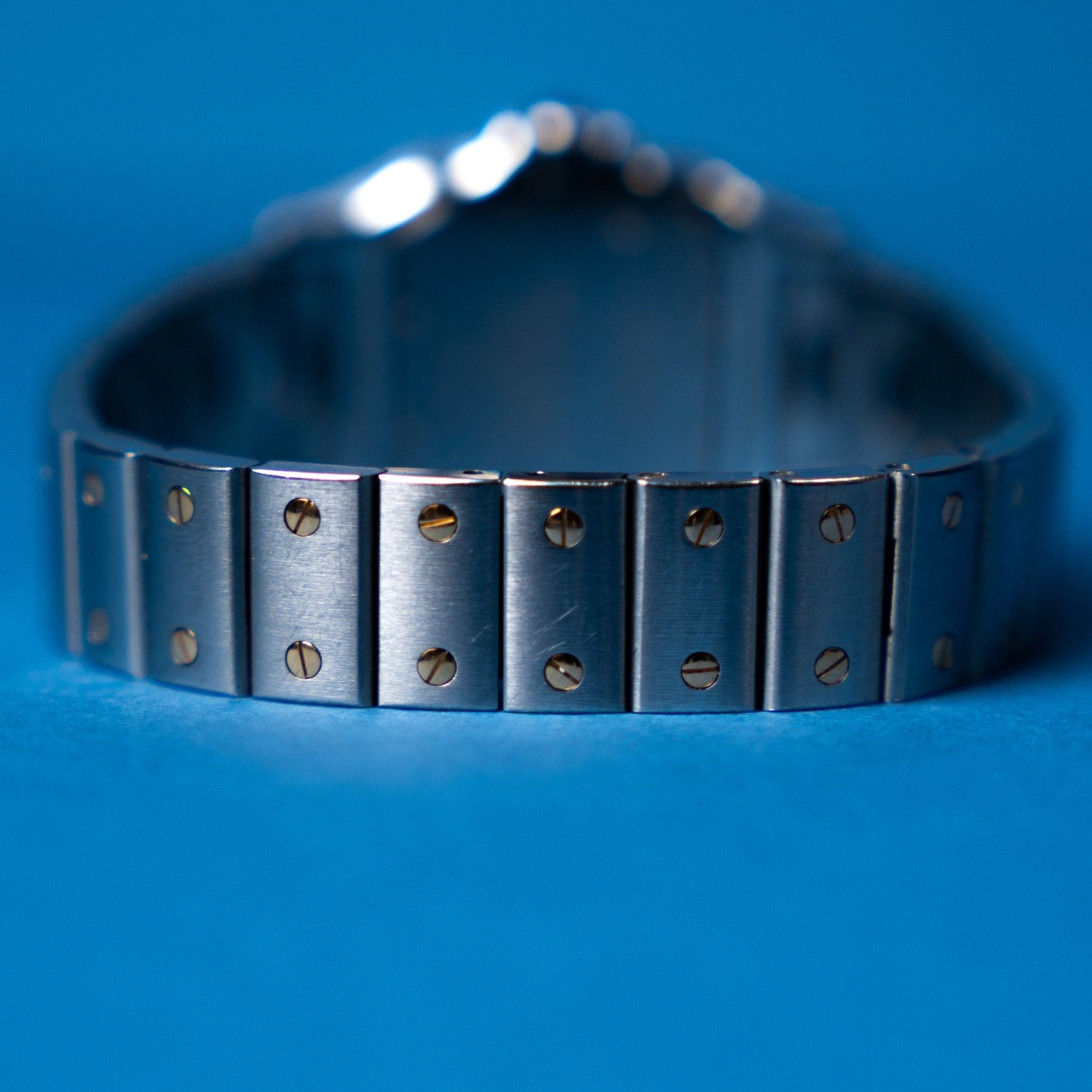 CARTIER SANTOS GALBEE OR ET ACIER - montre vintage - Contre - Temps Paris