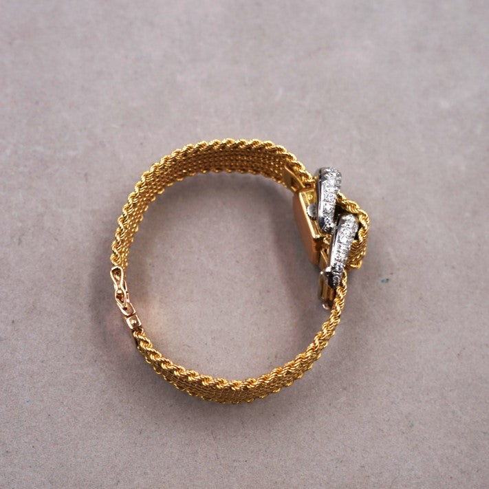 UTI MONTRE-BIJOU A CAPOT OR ET DIAMANTS