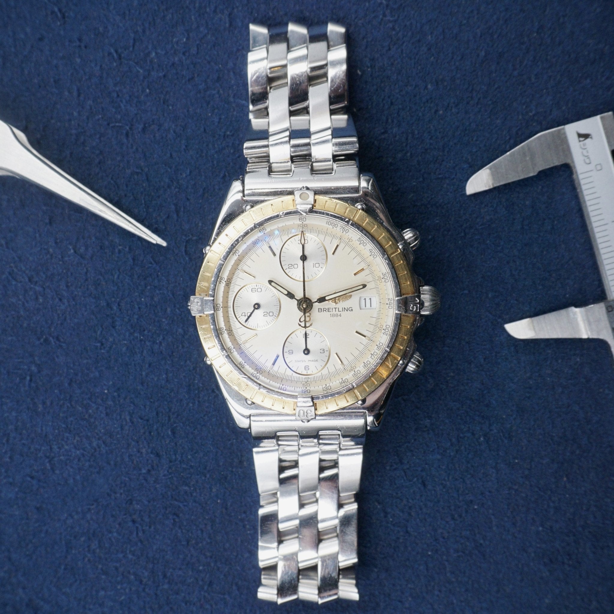 BREITLING CHRONOMAT CENTENNIAL 10th ANNIVERSARY - montre vintage - Contre - Temps Paris