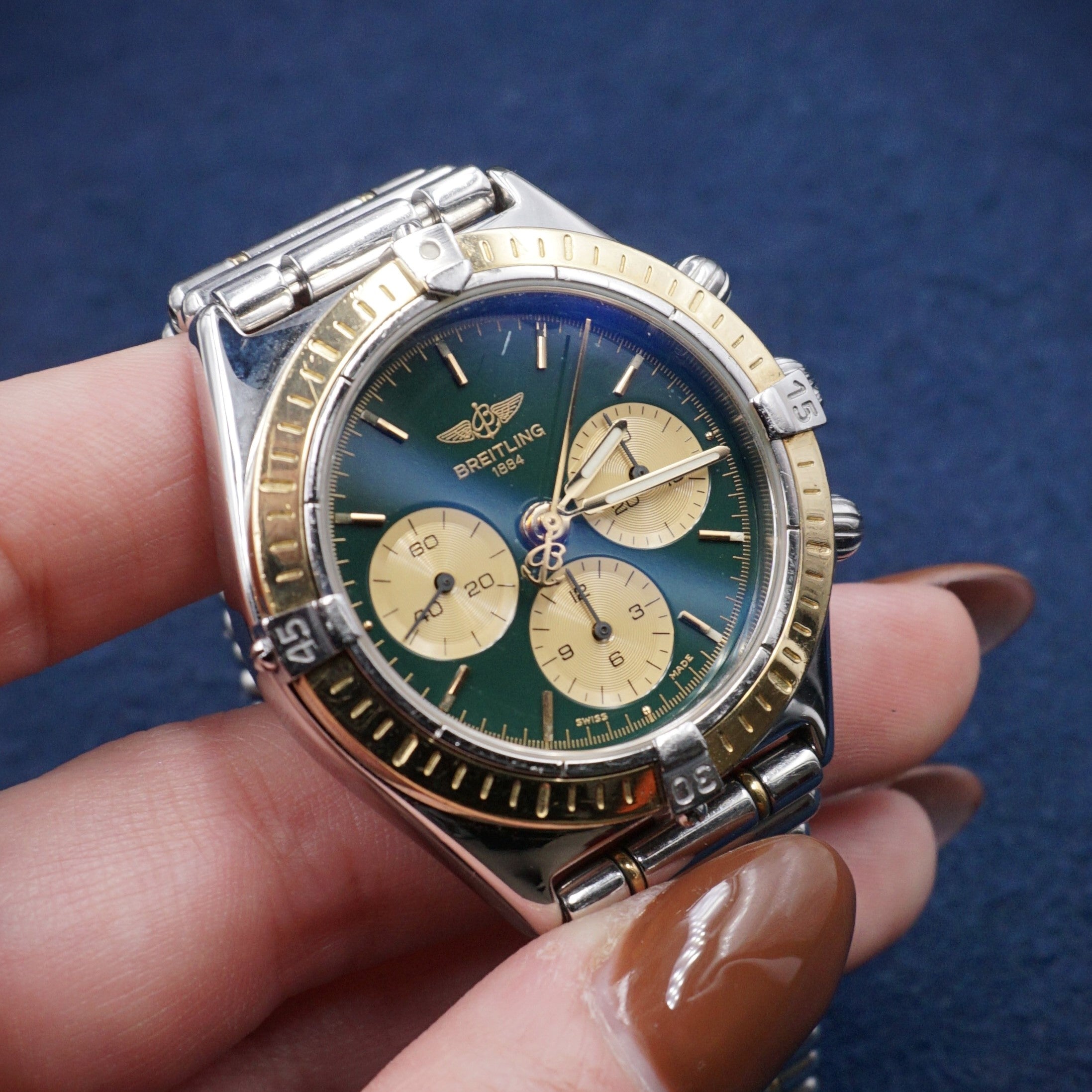 BREITLING CHRONOMAT CALLISTO GOLD AND STEEL