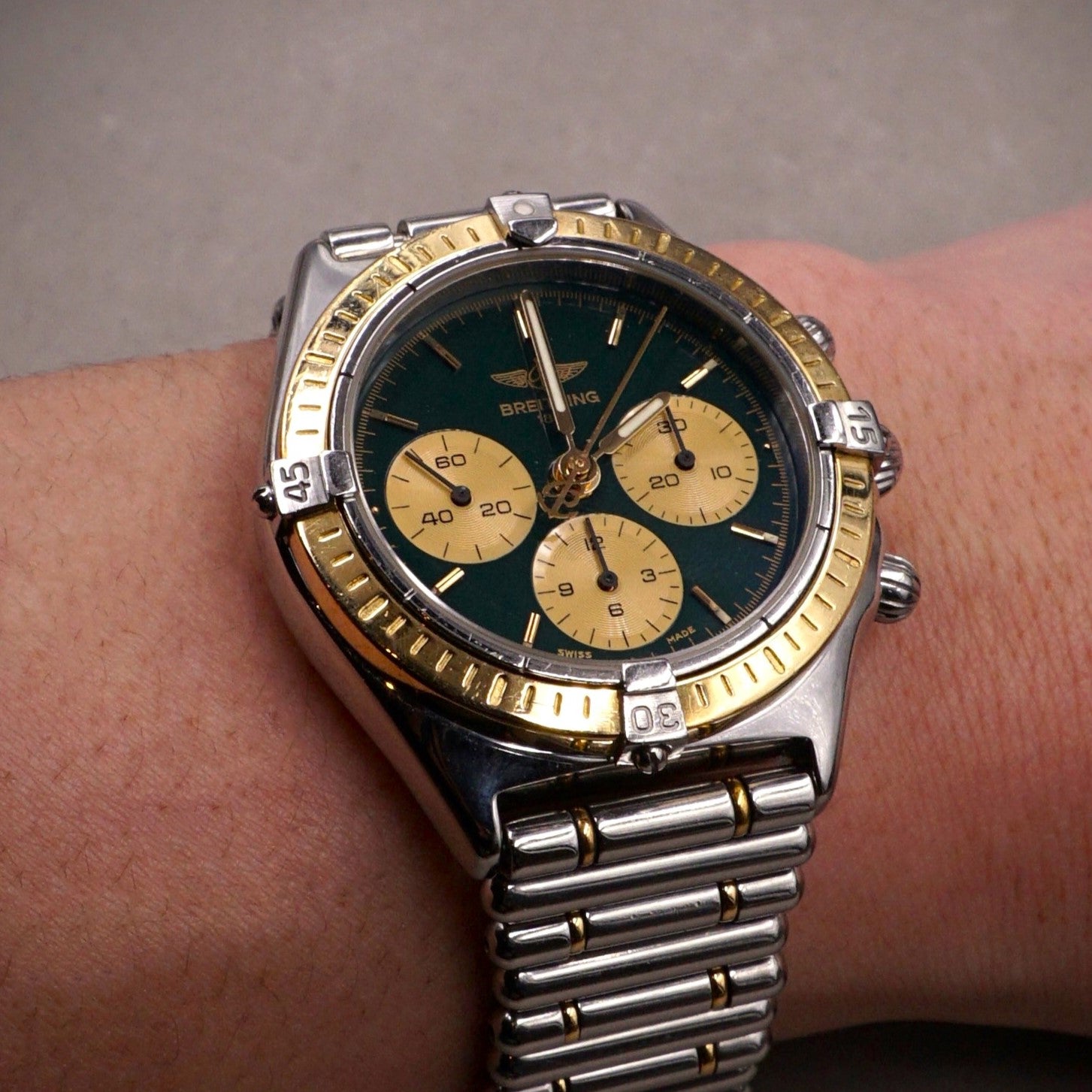 BREITLING CHRONOMAT CALLISTO GOLD AND STEEL