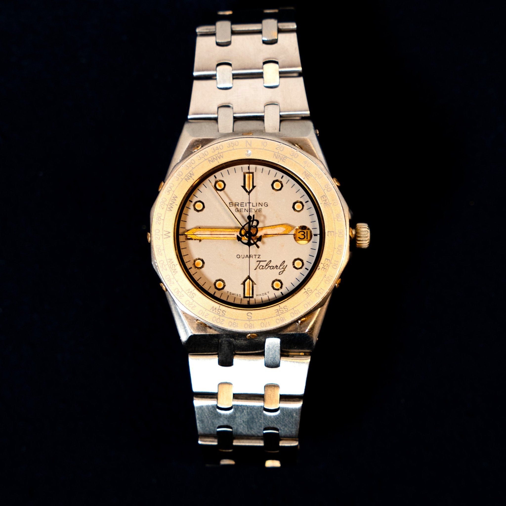 BREITLING TABARLY QUARTZ - montre vintage - Contre - Temps Paris