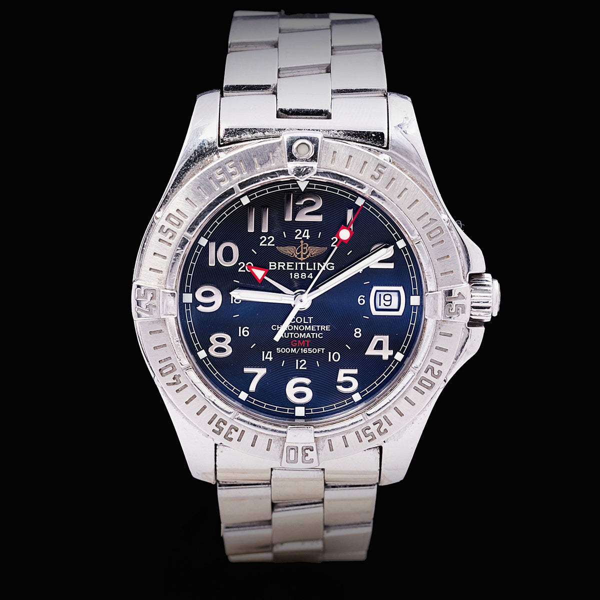 Breitling Colt GMT Ref. A32350, années 2000 - montre vintage - Contre-Temps Paris