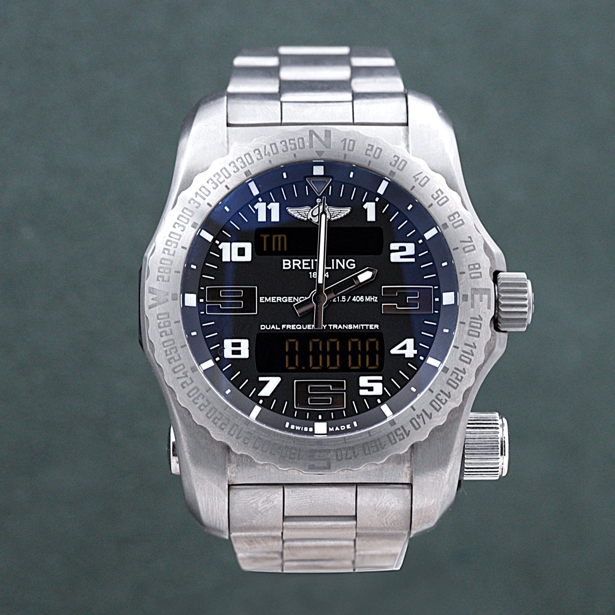 BREITLING EMERGENCY TITANE - montre vintage - Contre - Temps Paris