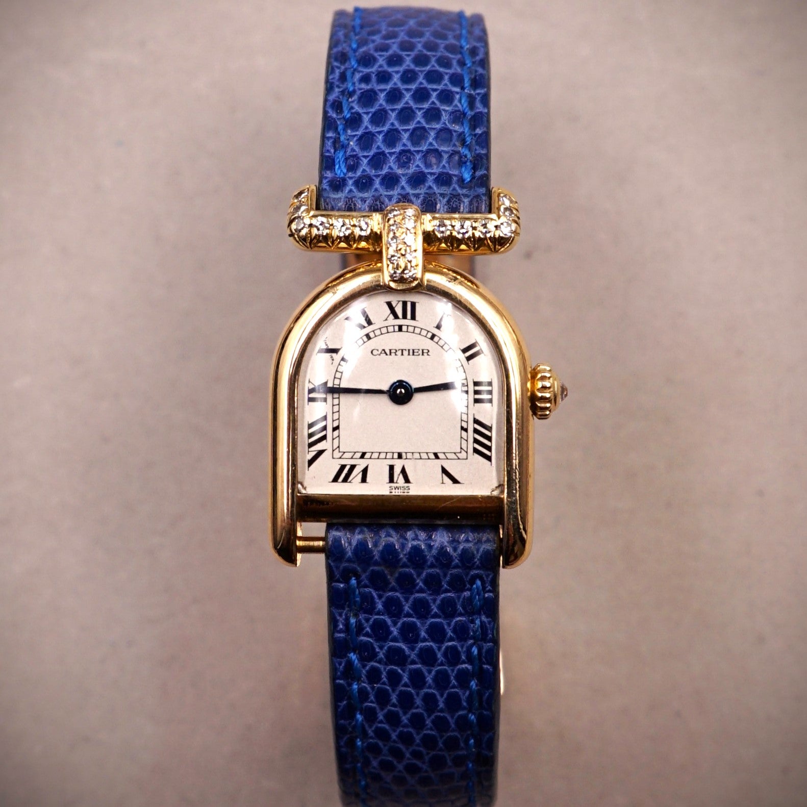 CARTIER CALANDRE LADY GOLD AND DIAMONDS