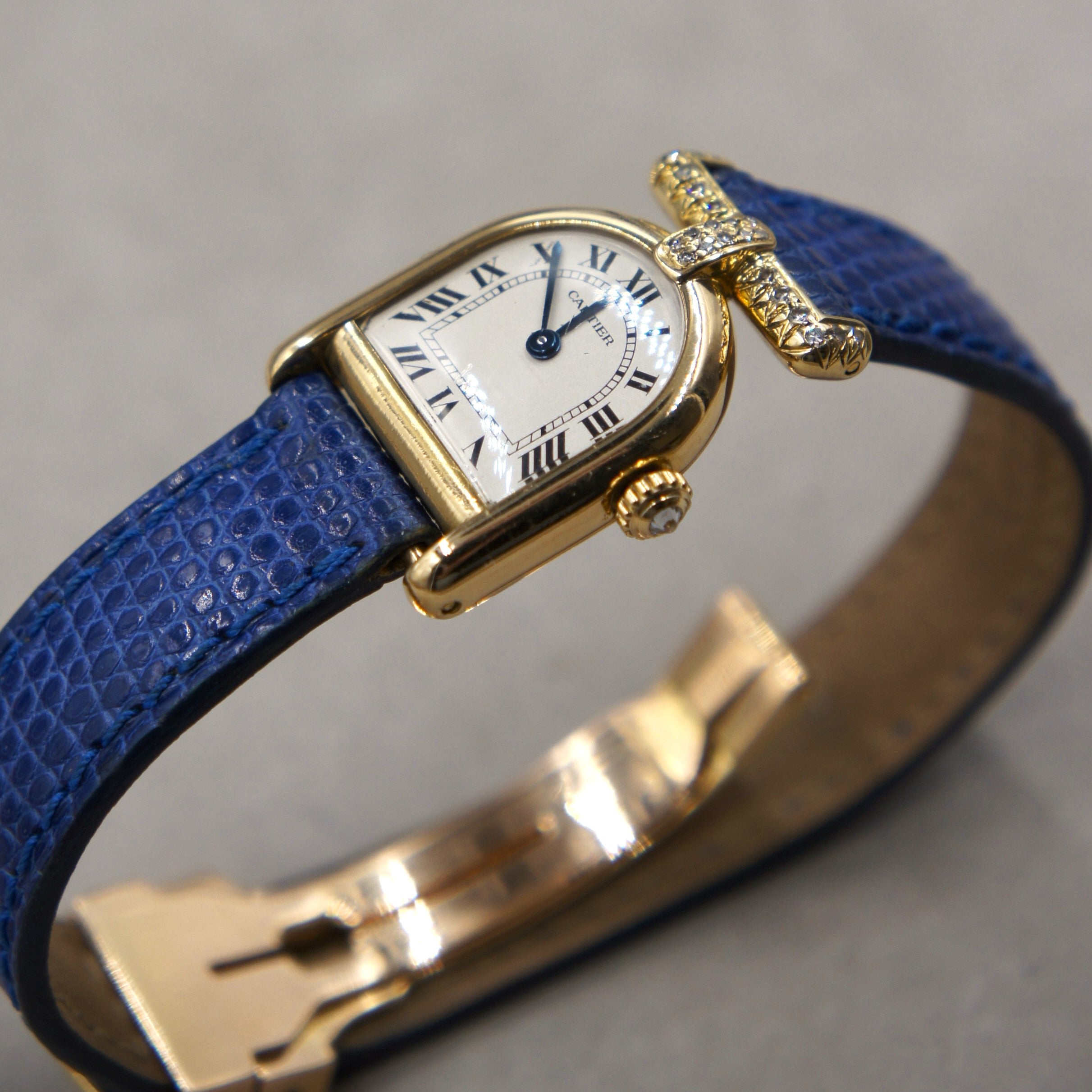 CARTIER CALANDRE LADY OR ET DIAMANTS