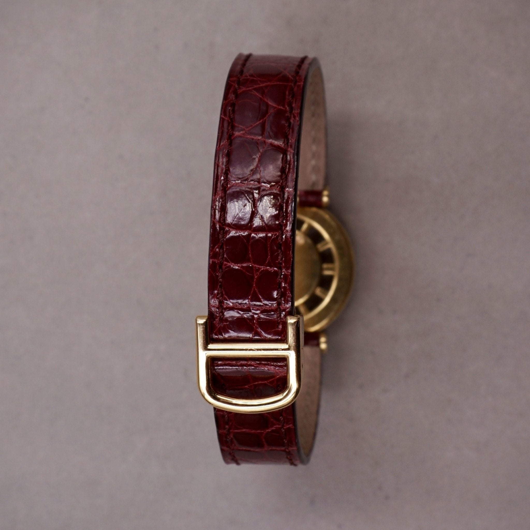 CARTIER GOUVERNAIL LADY OR JAUNE - montre vintage - Contre - Temps Paris