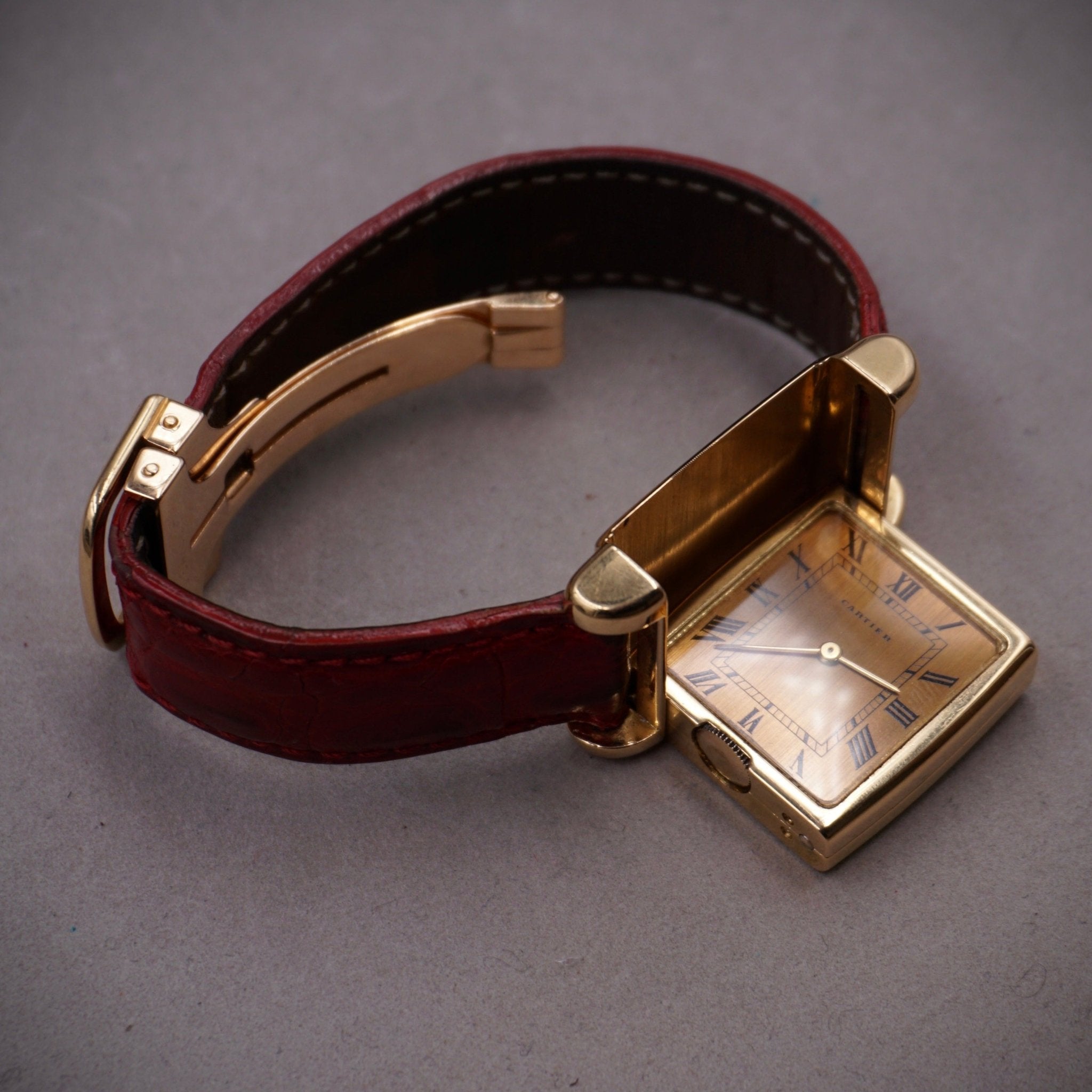 CARTIER TANK REVERSO DUAL TIME - montre vintage - Contre - Temps Paris