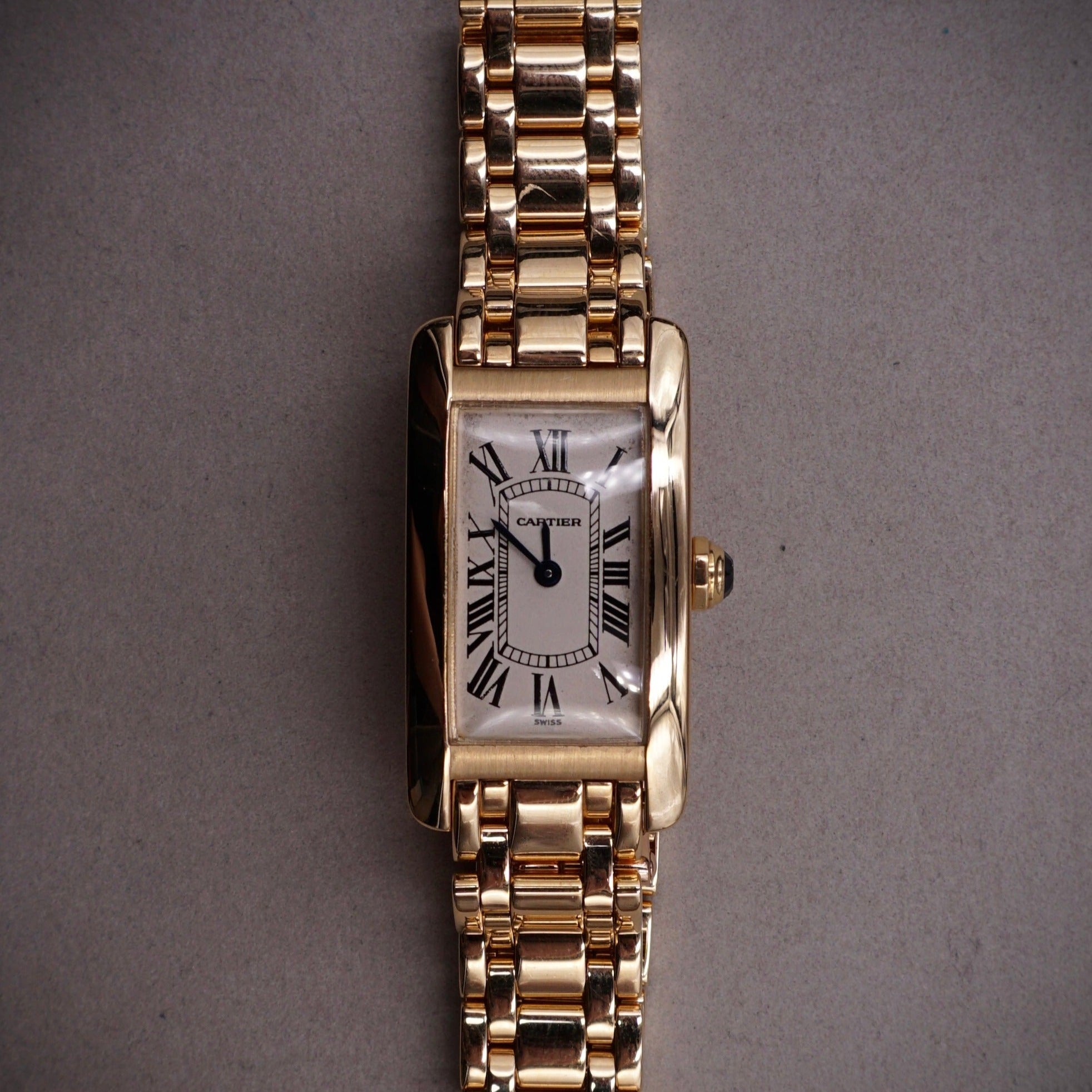 CARTIER AMERICAN TANK ALL GOLD