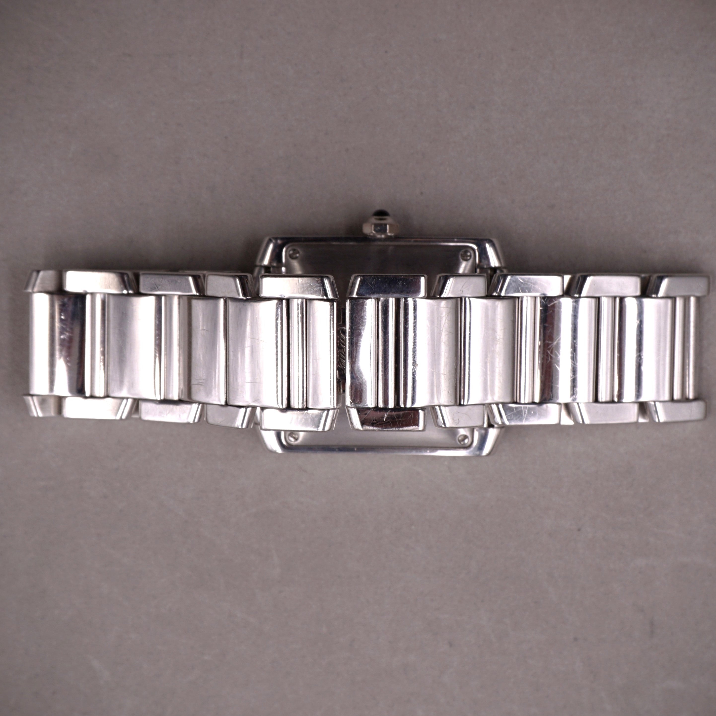 CARTIER TANK FRANCAISE OR BLANC