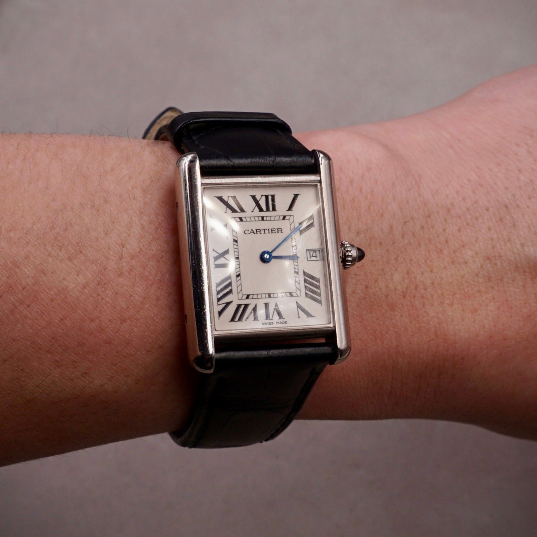 CARTIER TANK "LOUIS CARTIER" WHITE GOLD