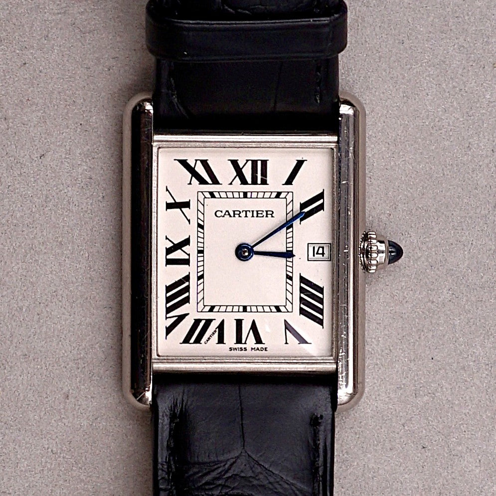 CARTIER TANK "LOUIS CARTIER" WHITE GOLD
