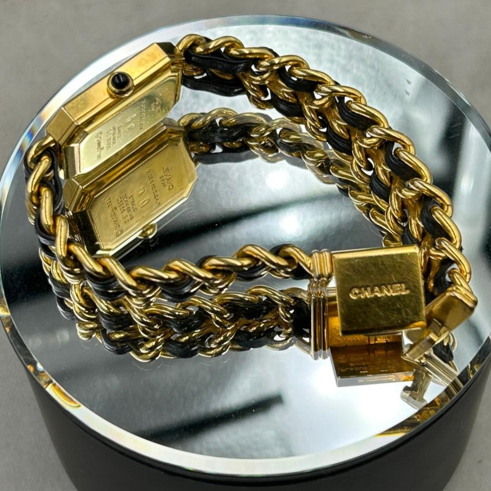 CHANEL “PREMIERE -EDITION ORIGINALE” YELLOW GOLD & LEATHER