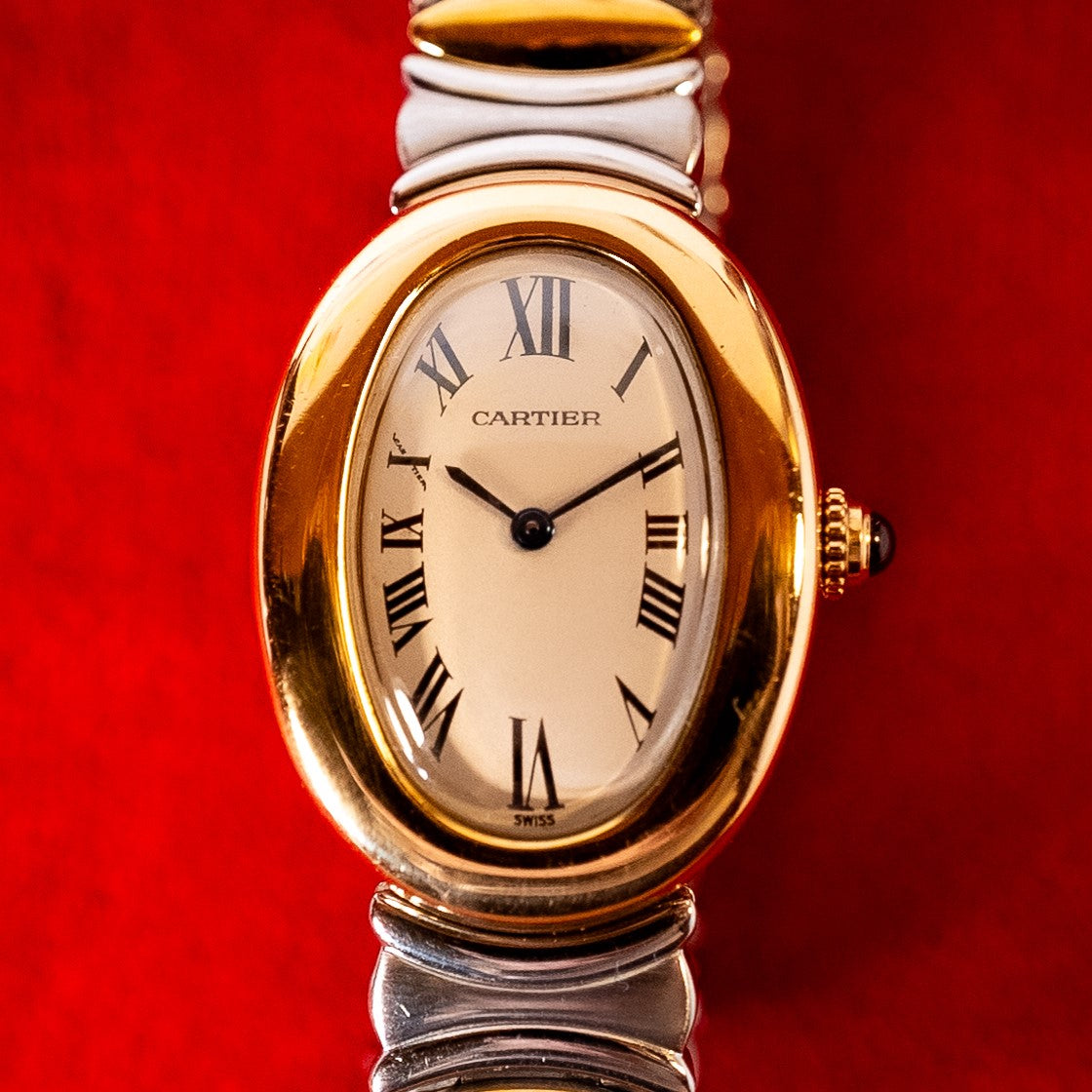 CARTIER BAIGNOIRE CLASSIQUE GOLD AND STEEL