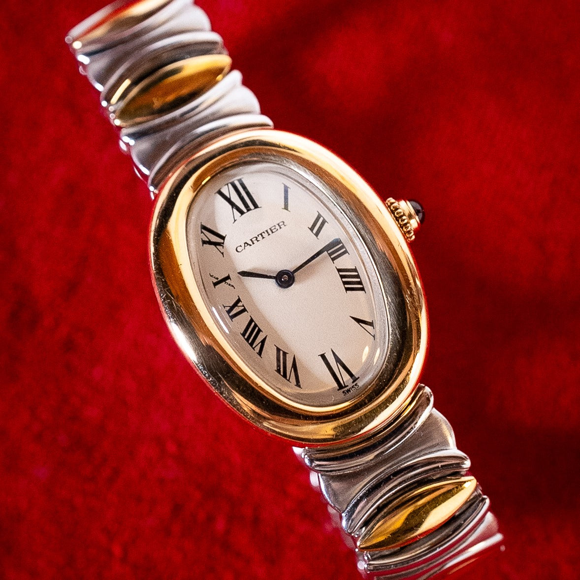 CARTIER BAIGNOIRE CLASSIQUE GOLD AND STEEL